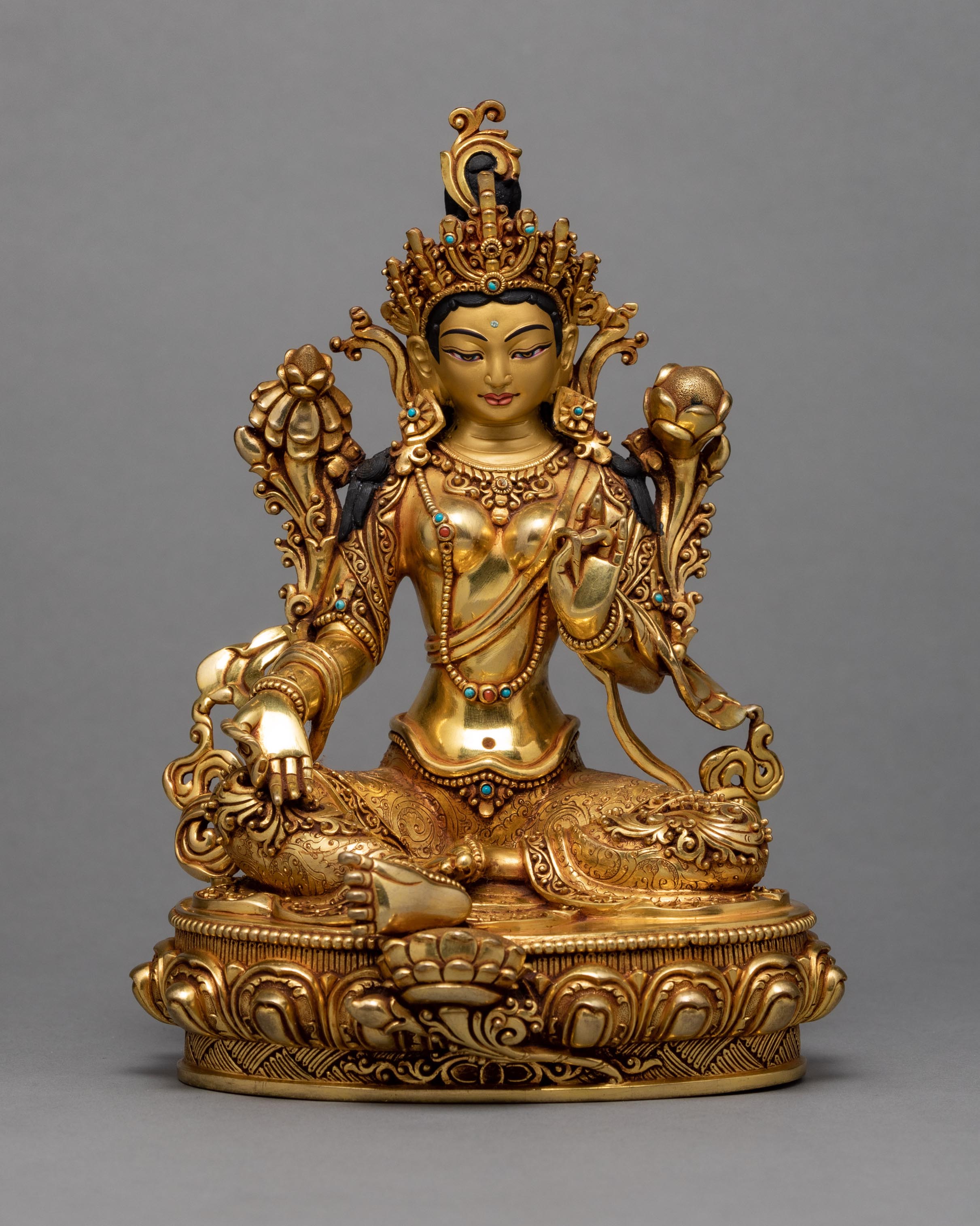 Green Tara Statue | Himalaya Buddhist Sculpture | Art of Nepal
