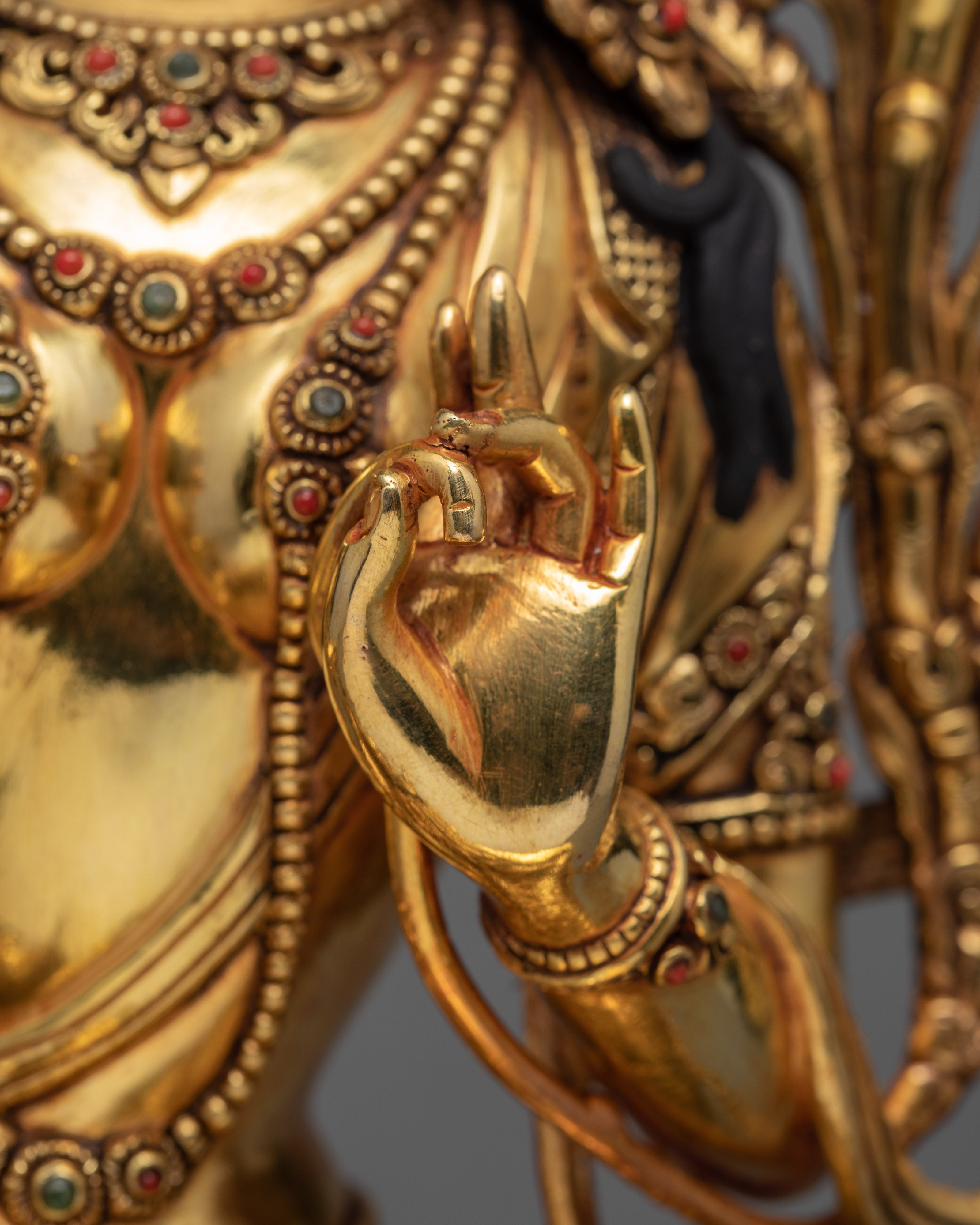 Green Tara Statue | Himalayan Buddhist Art | Tara Statue