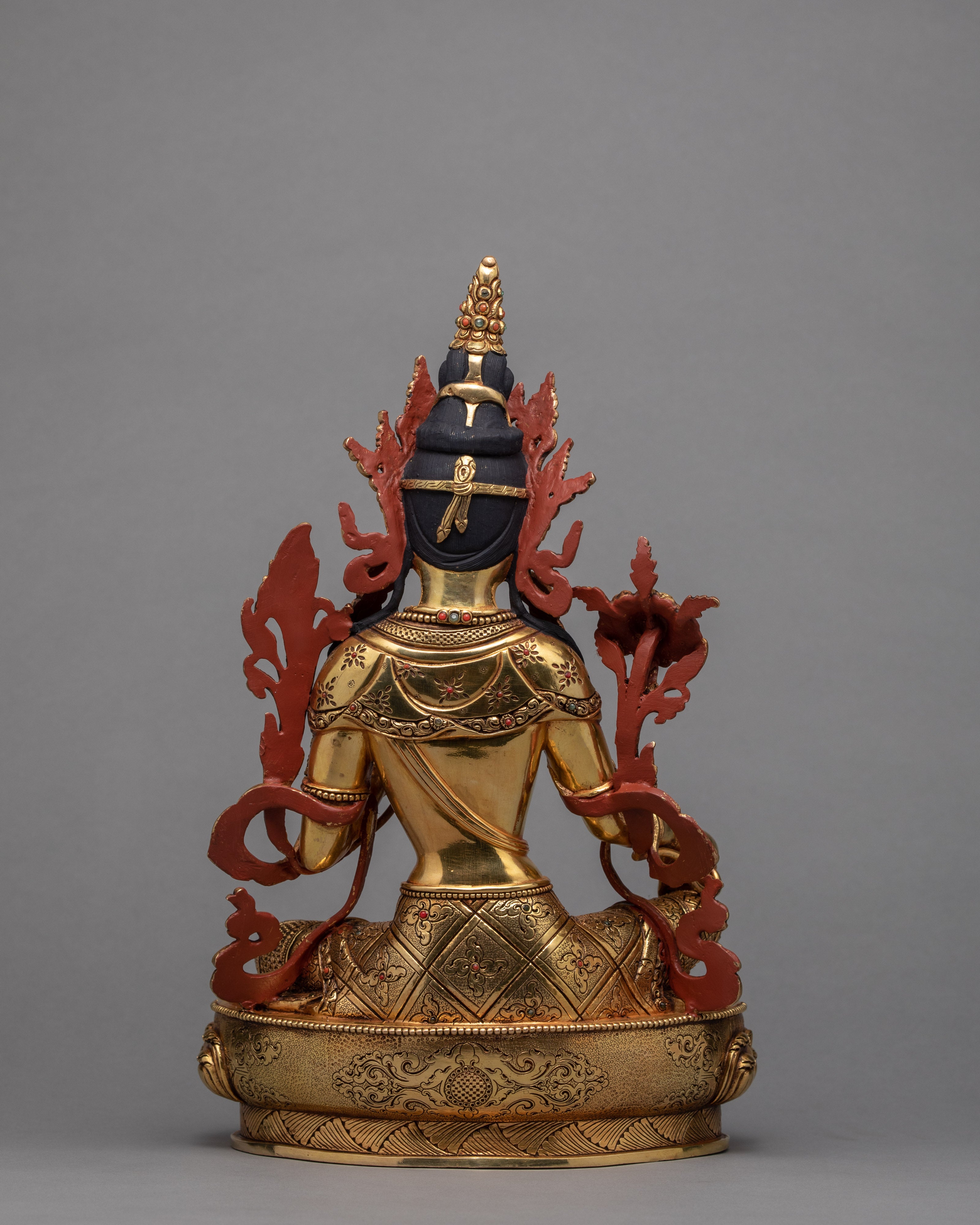 Green Tara Statue | Himalayan Buddhist Art | Tara Statue