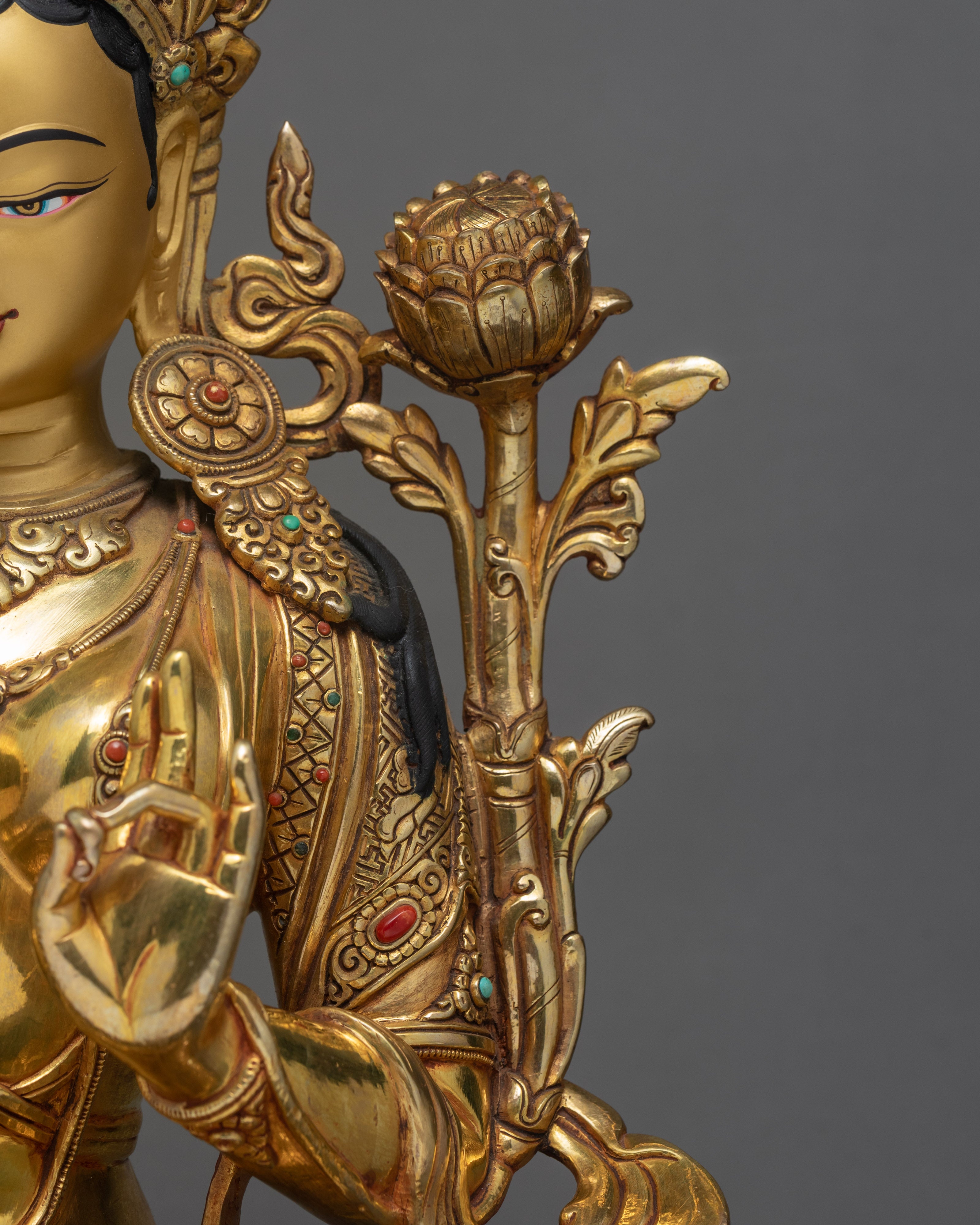 Green Tara Statue | Buddhist Deity | Female Buddha