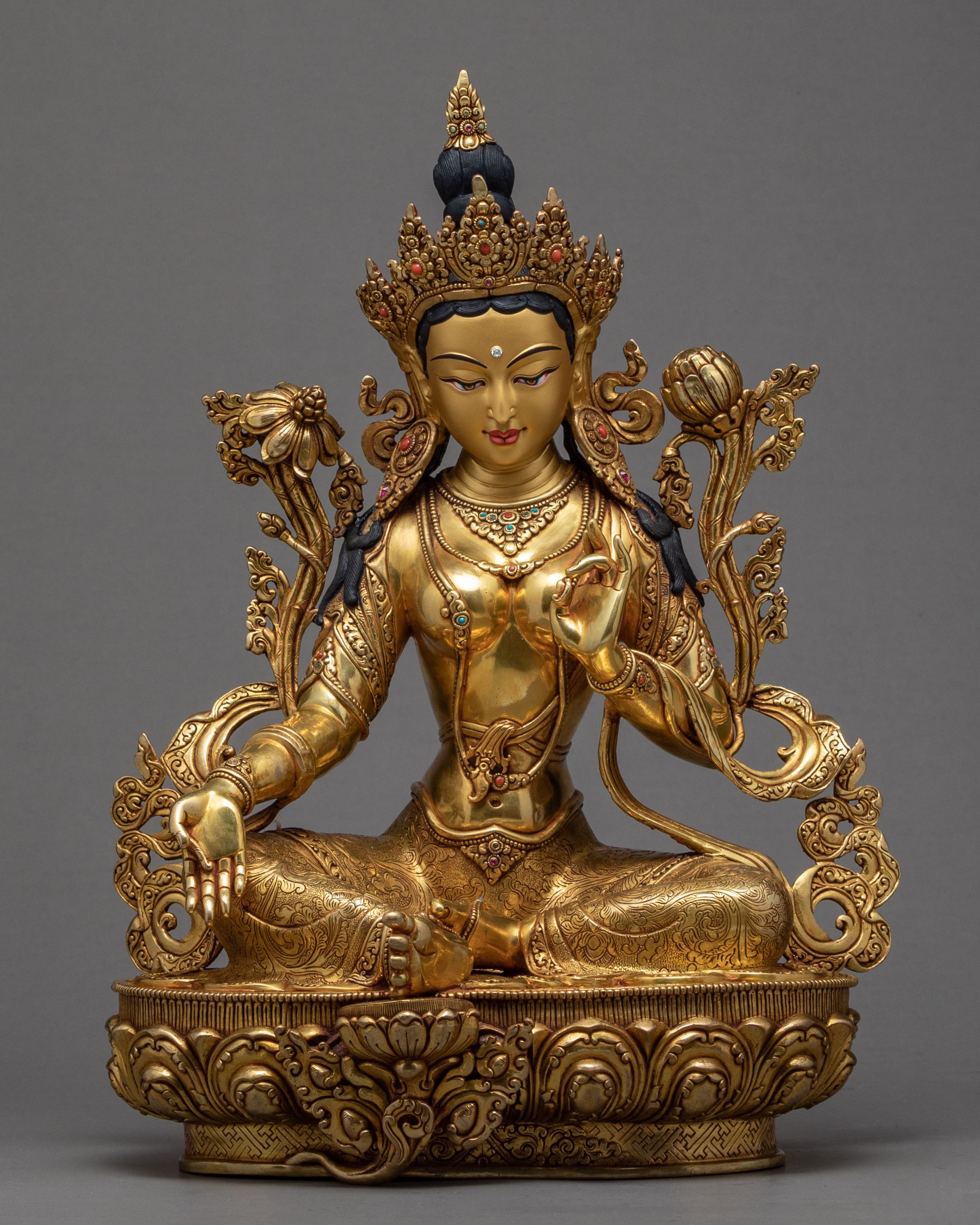Green Tara Statue