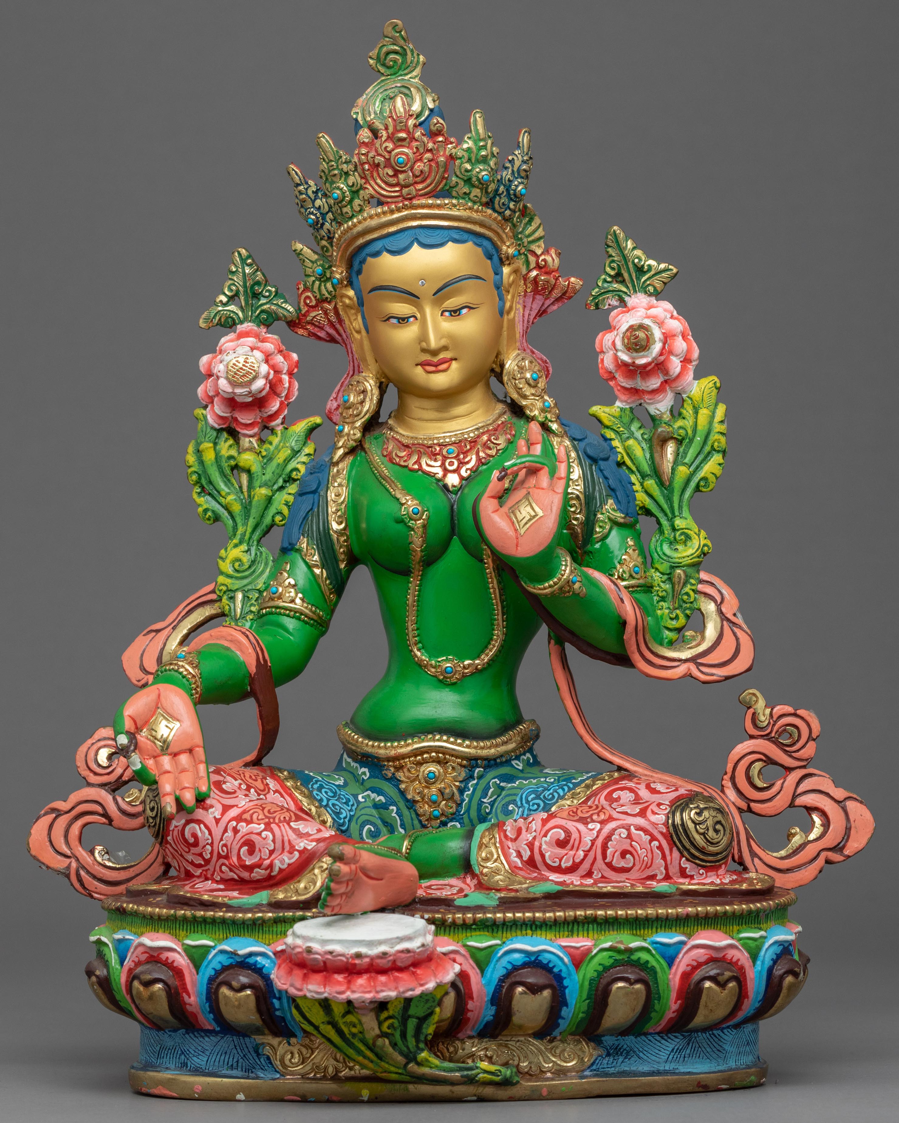 Green Tara Nepal Statue
