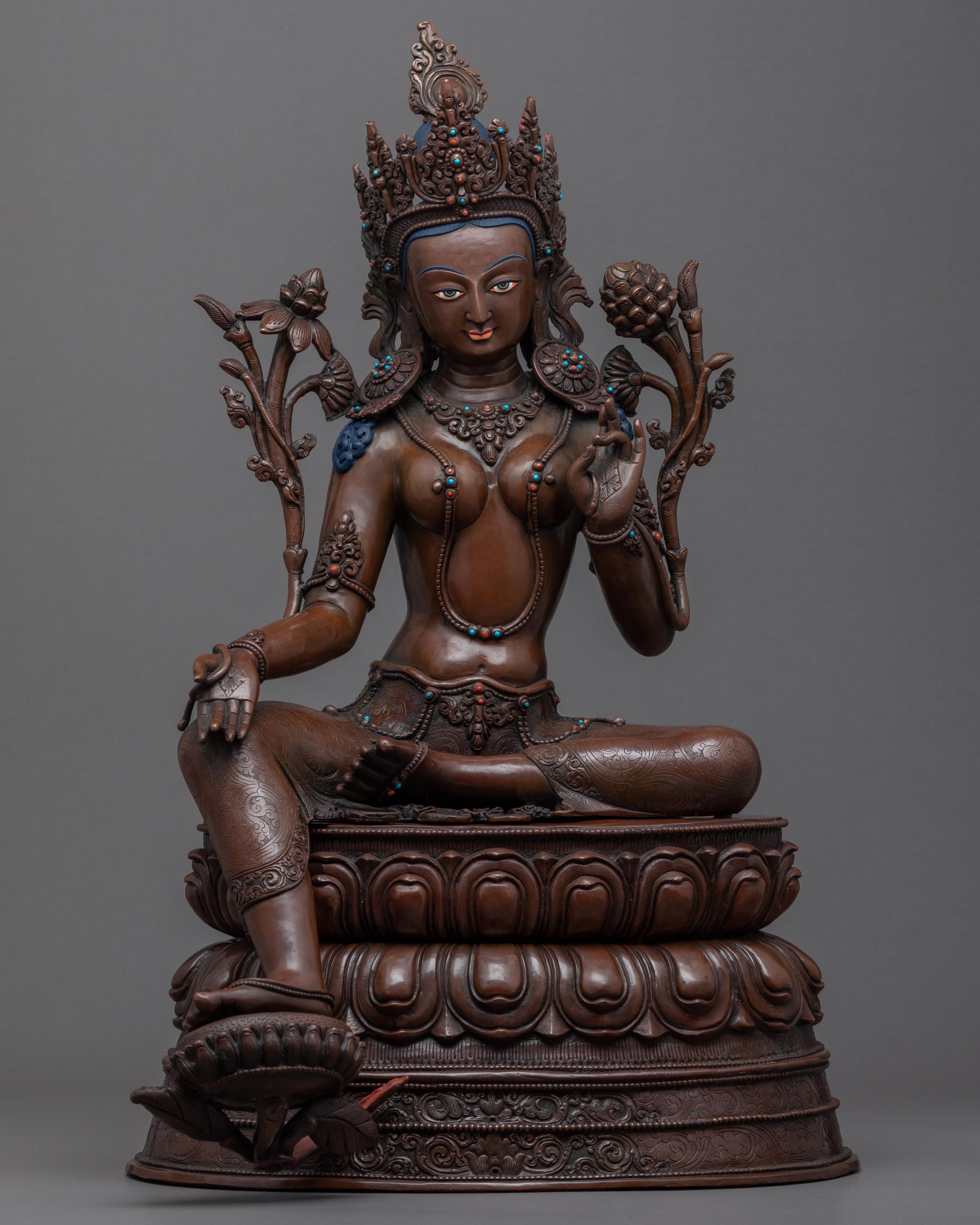 Green Tara Garden Statue