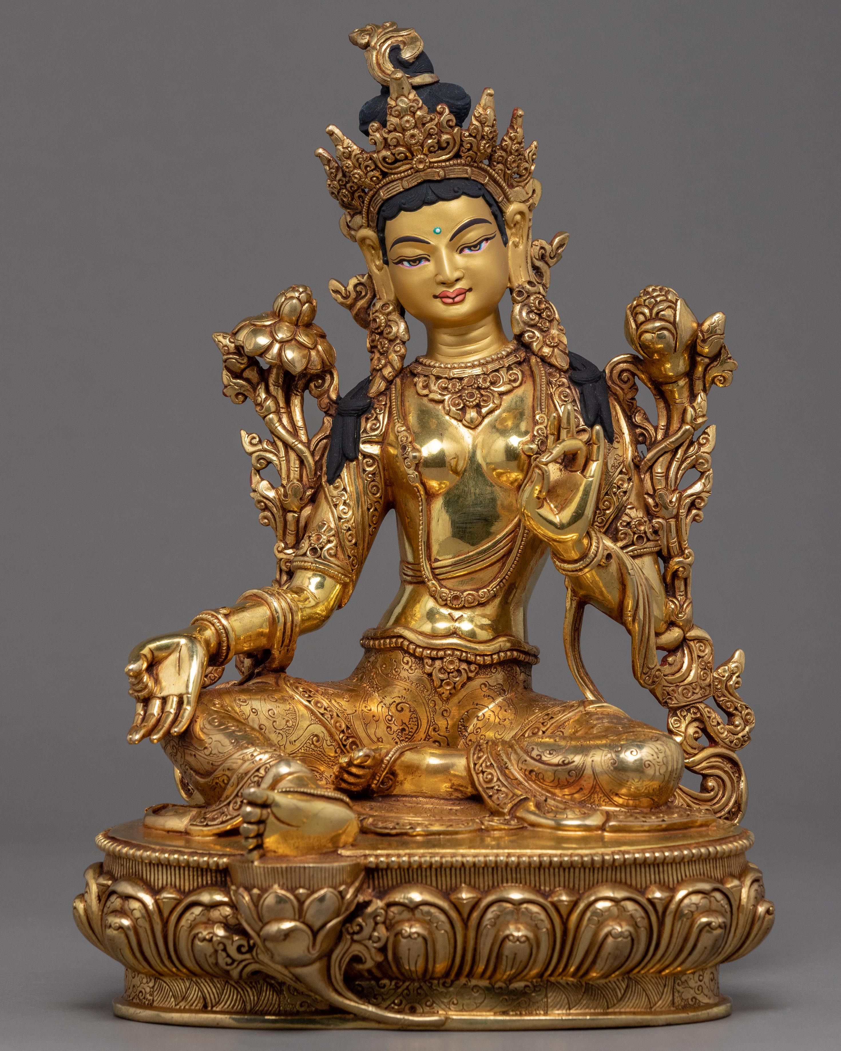 Green Tara Sculpture Himalayan Art