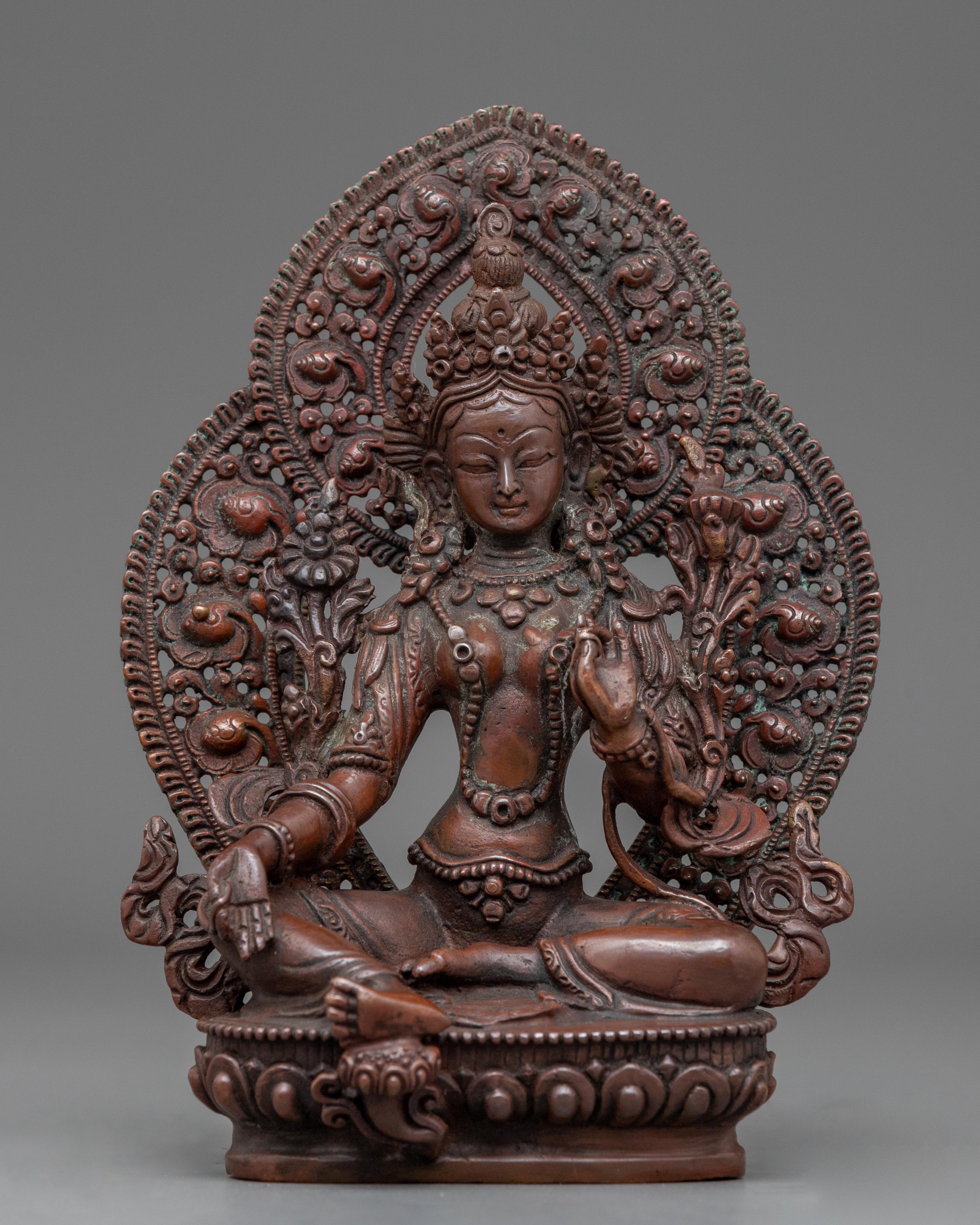 green tara statue