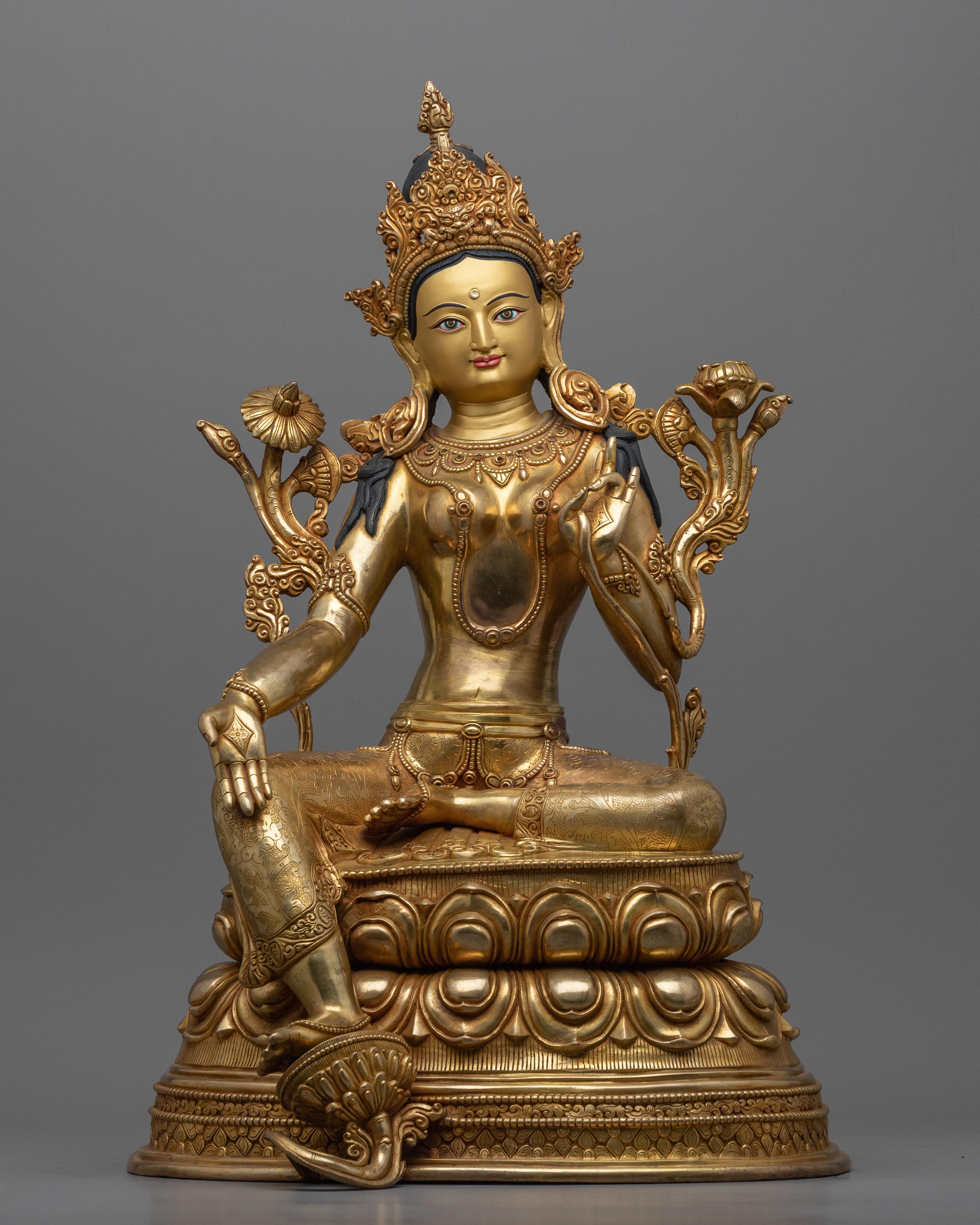 Green Tara Statue