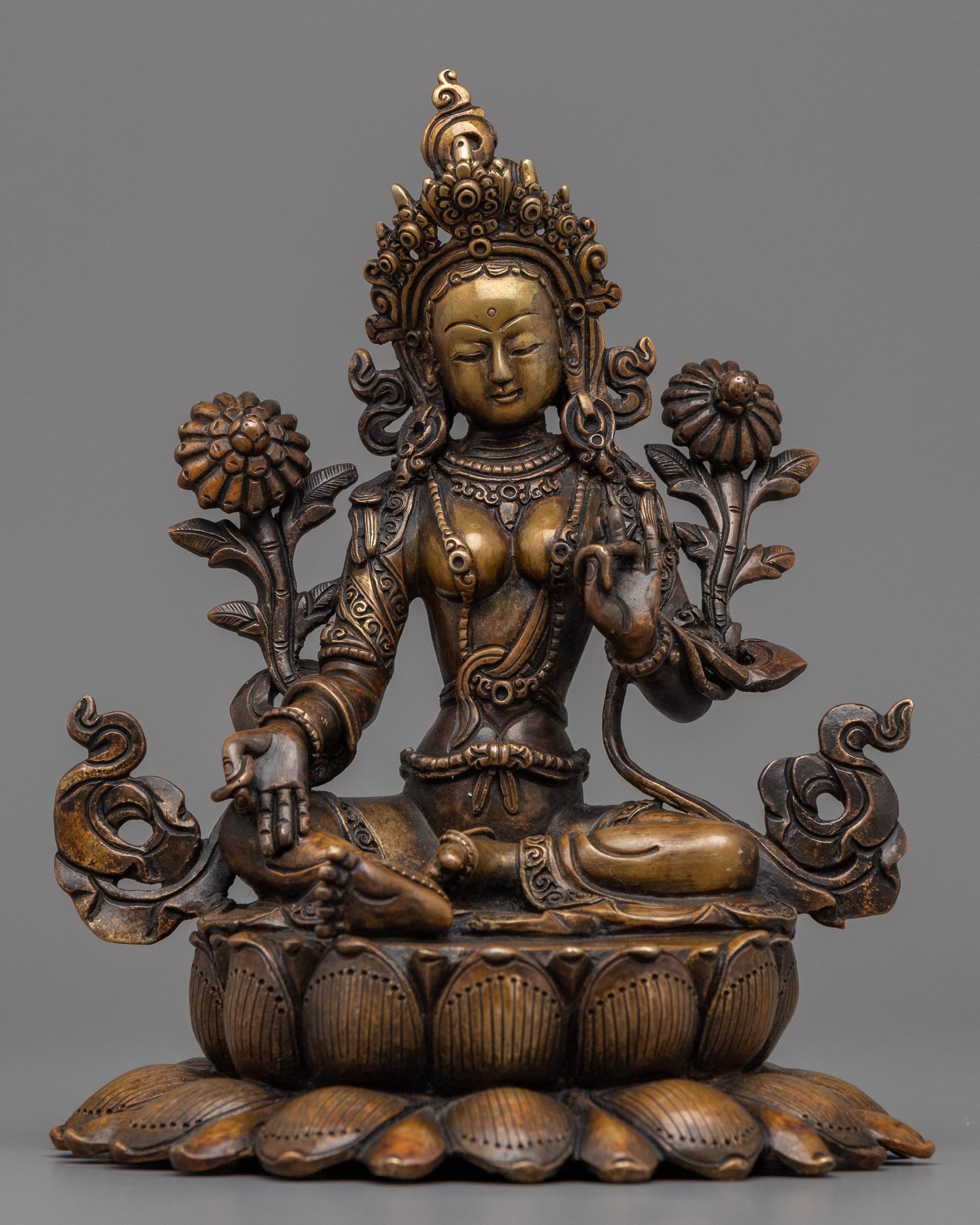 green tara statue