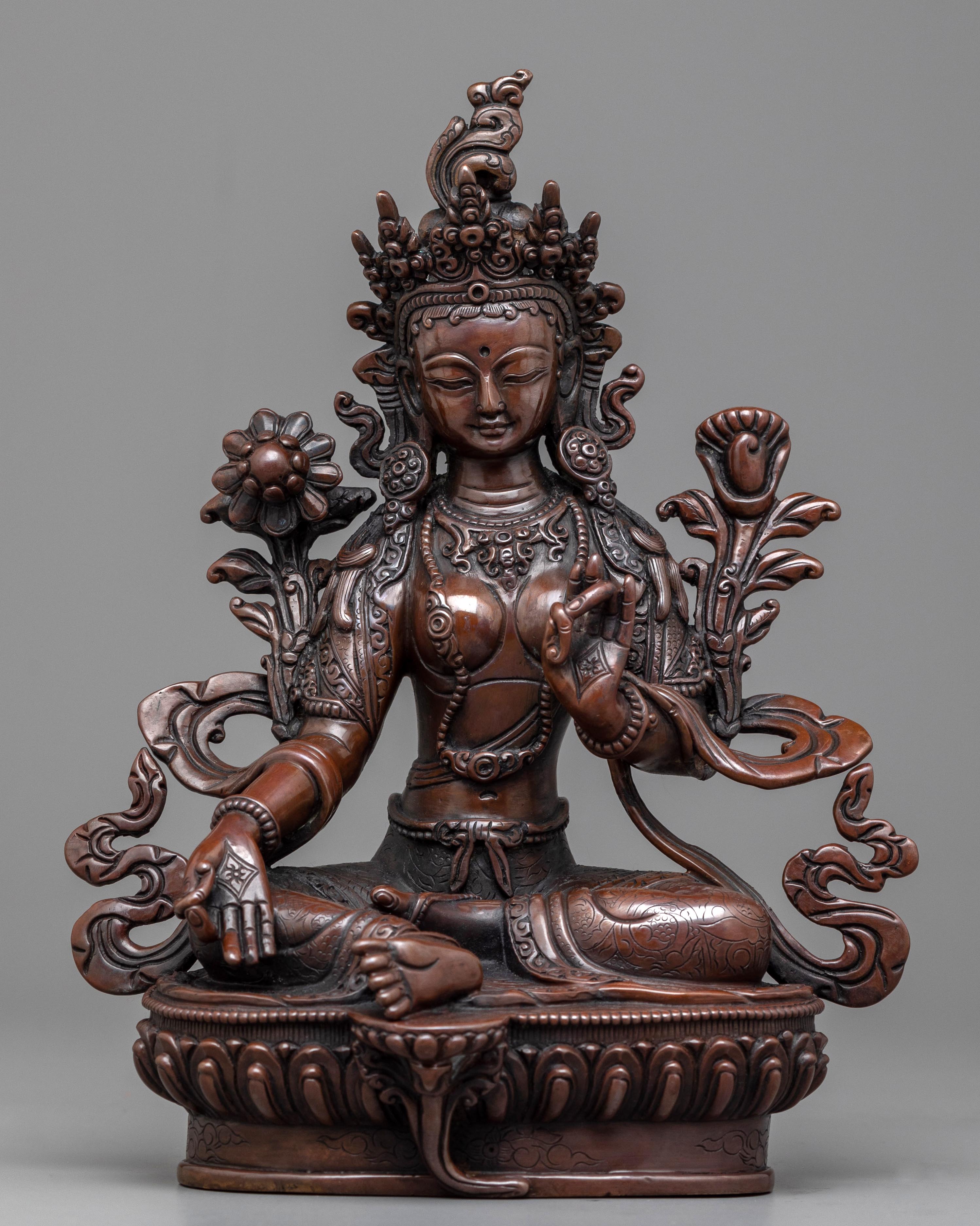 Green Tara Statue