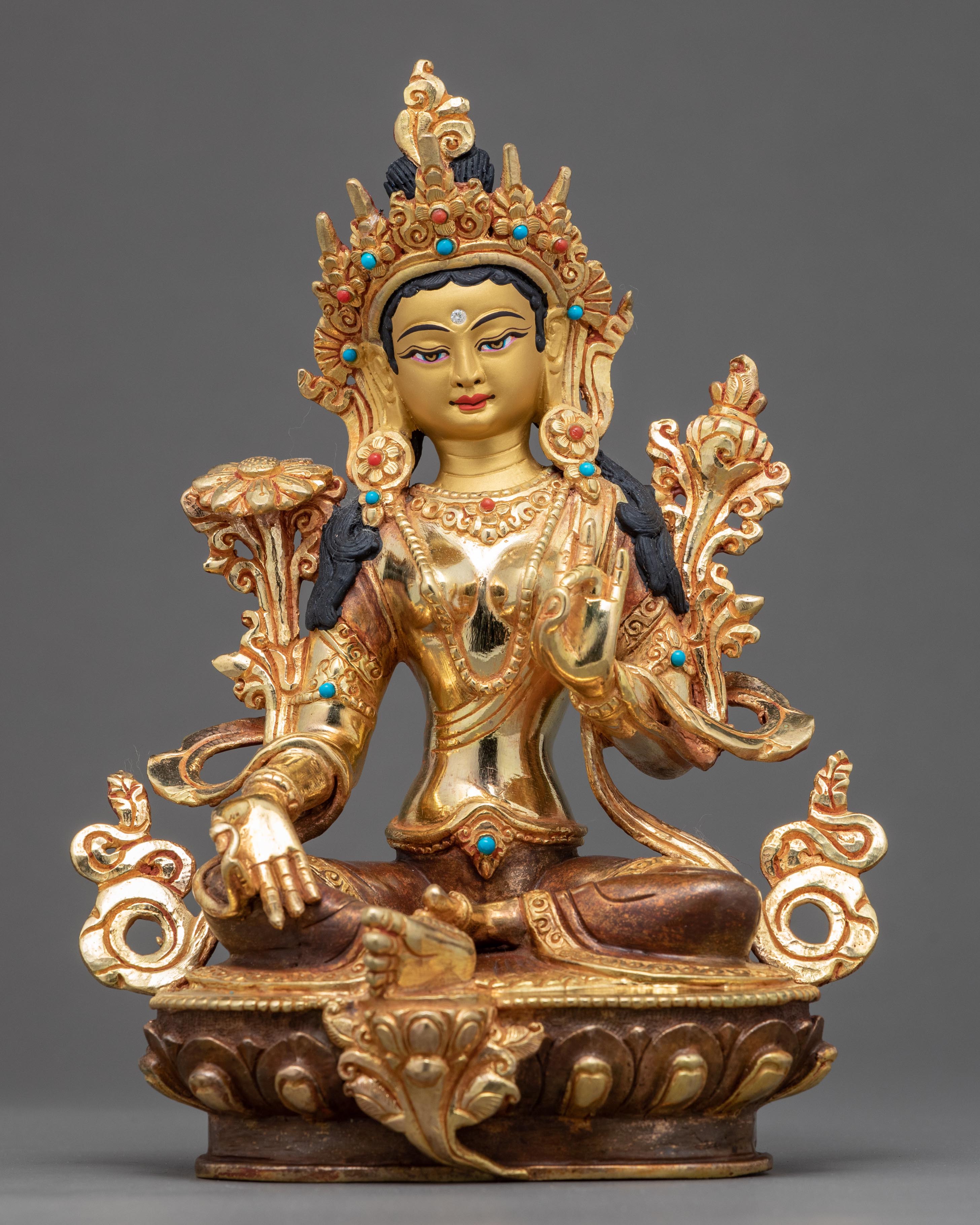 Tara Green Sculpture | Traditional Buddhist Art