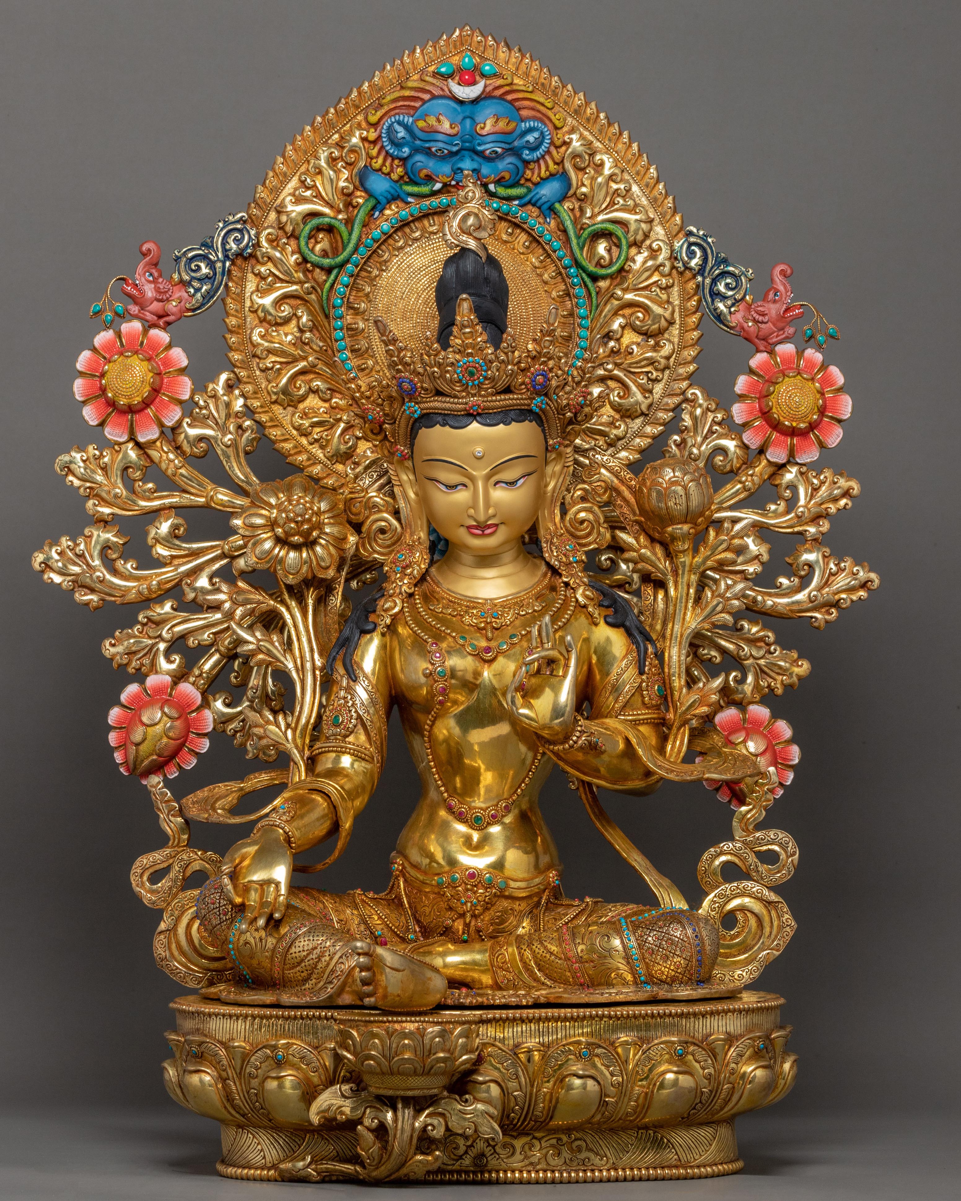 Large Green Tara Sculpture
