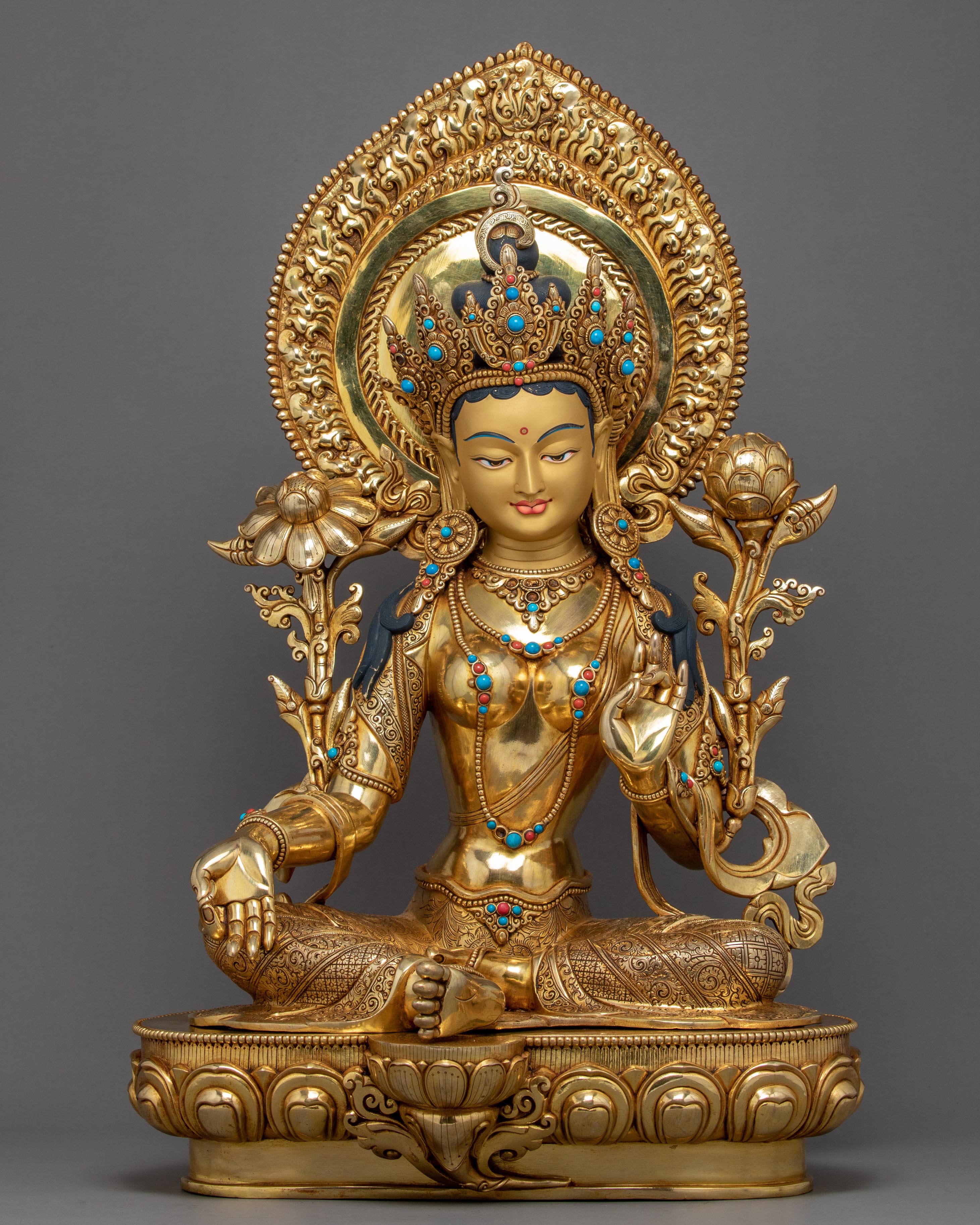 Green Tara Buddhist Sculpture