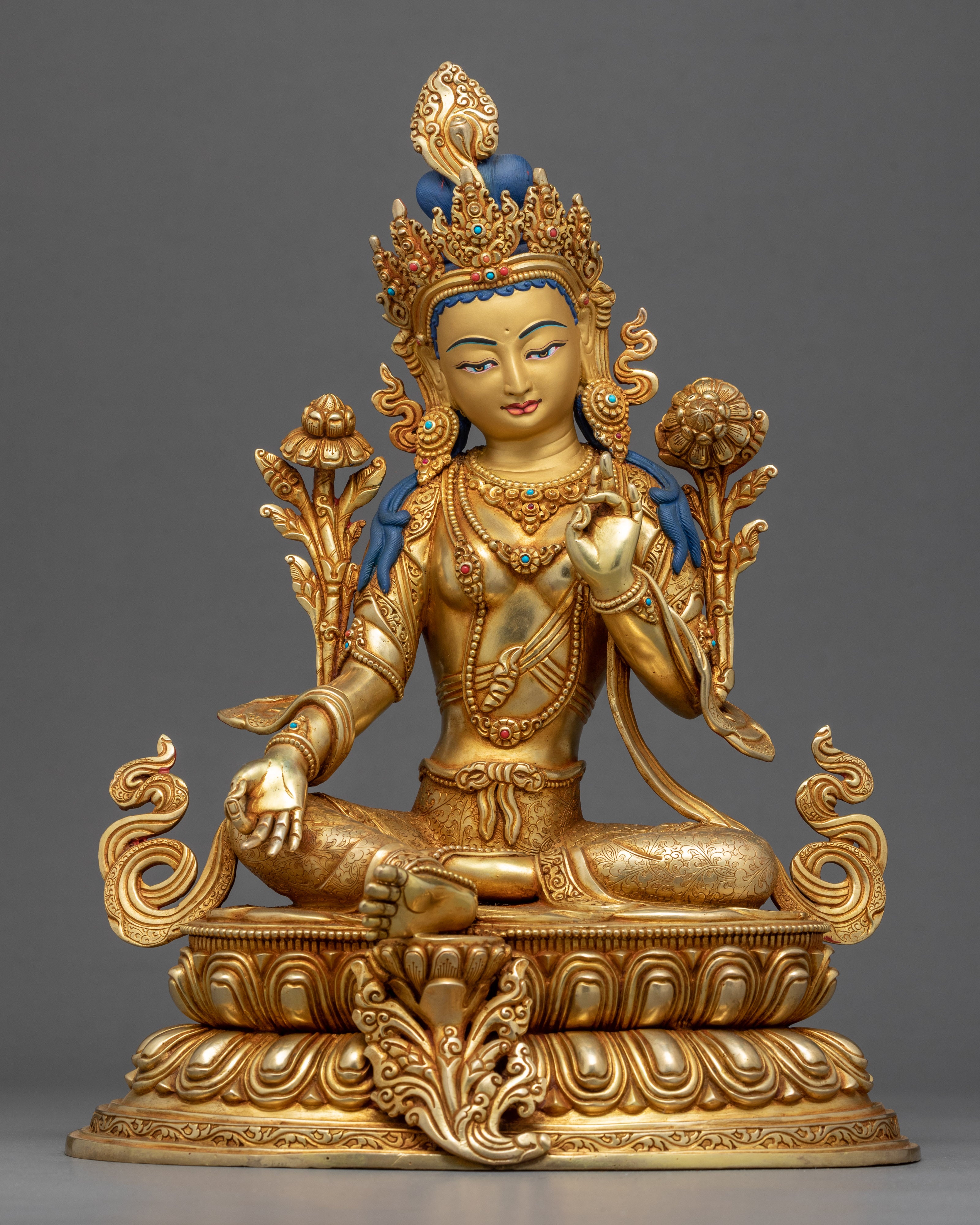 Green Tara Art | Traditional Buddhist Sculpture