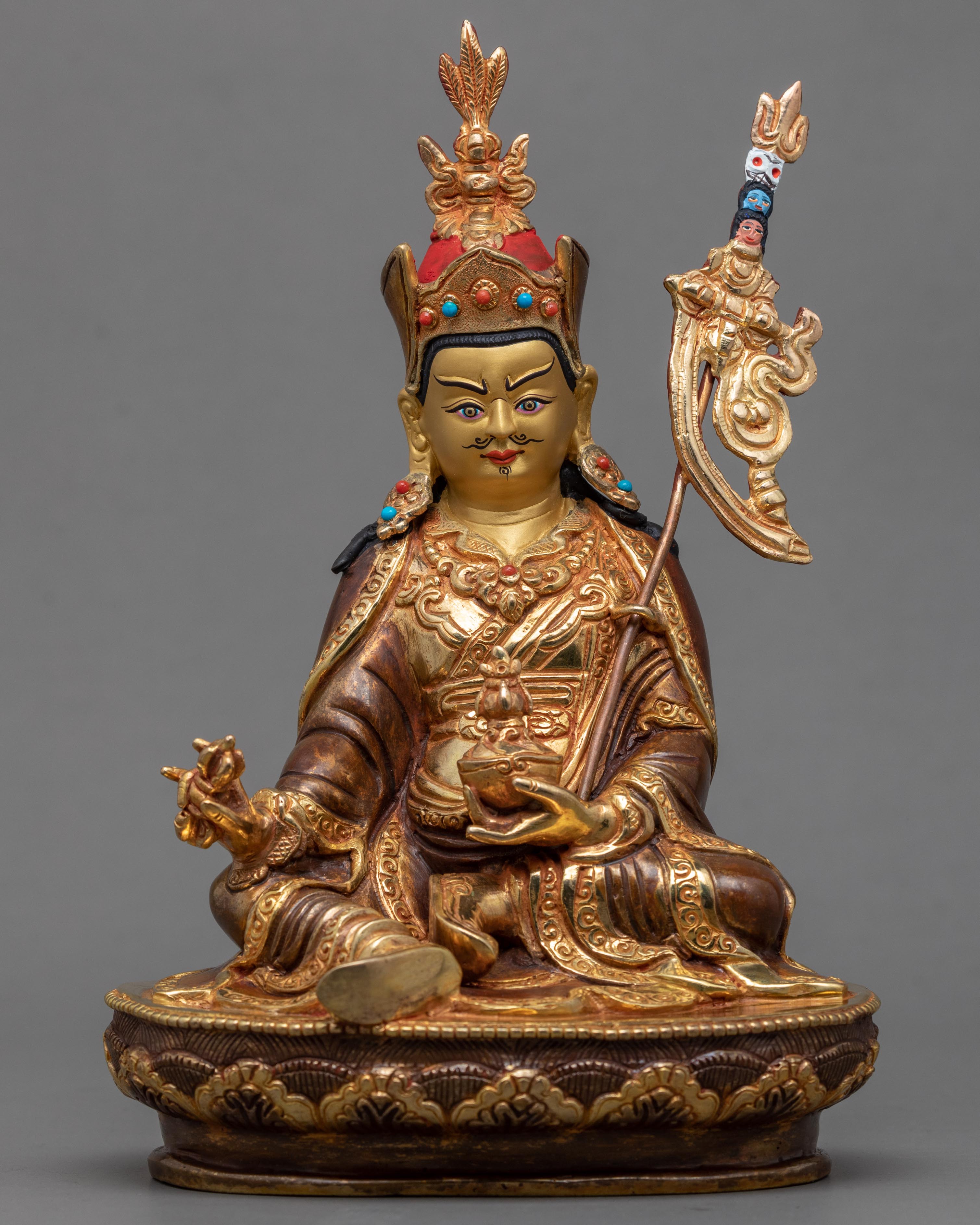 Guru Rinpoche Gold Statue