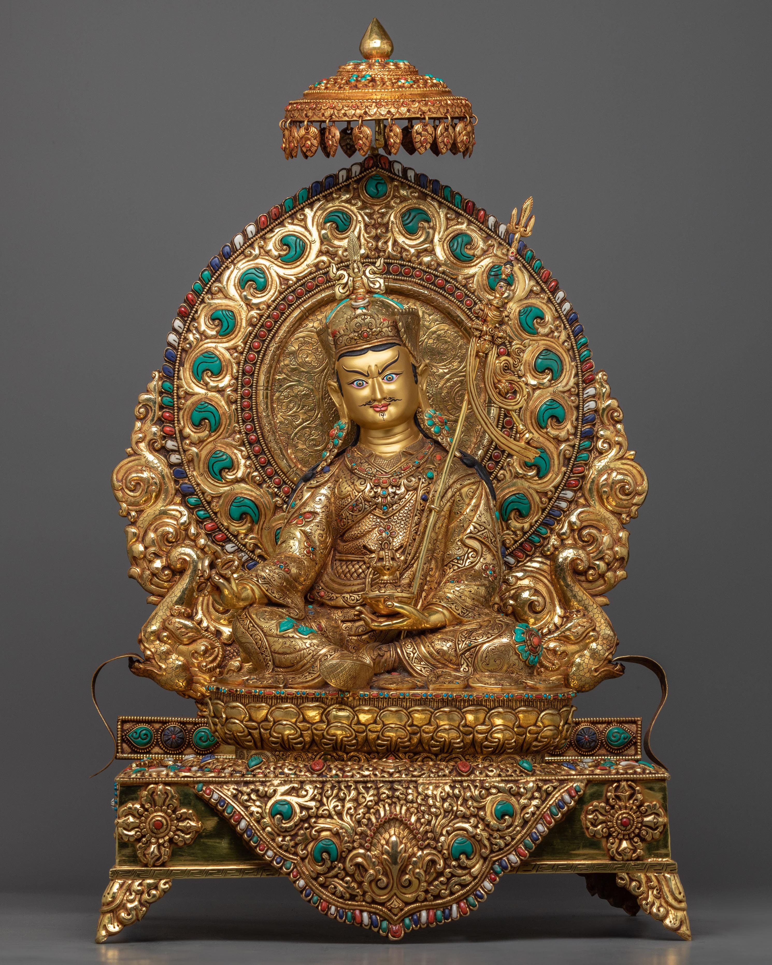 tibetan guru rinpoche statue