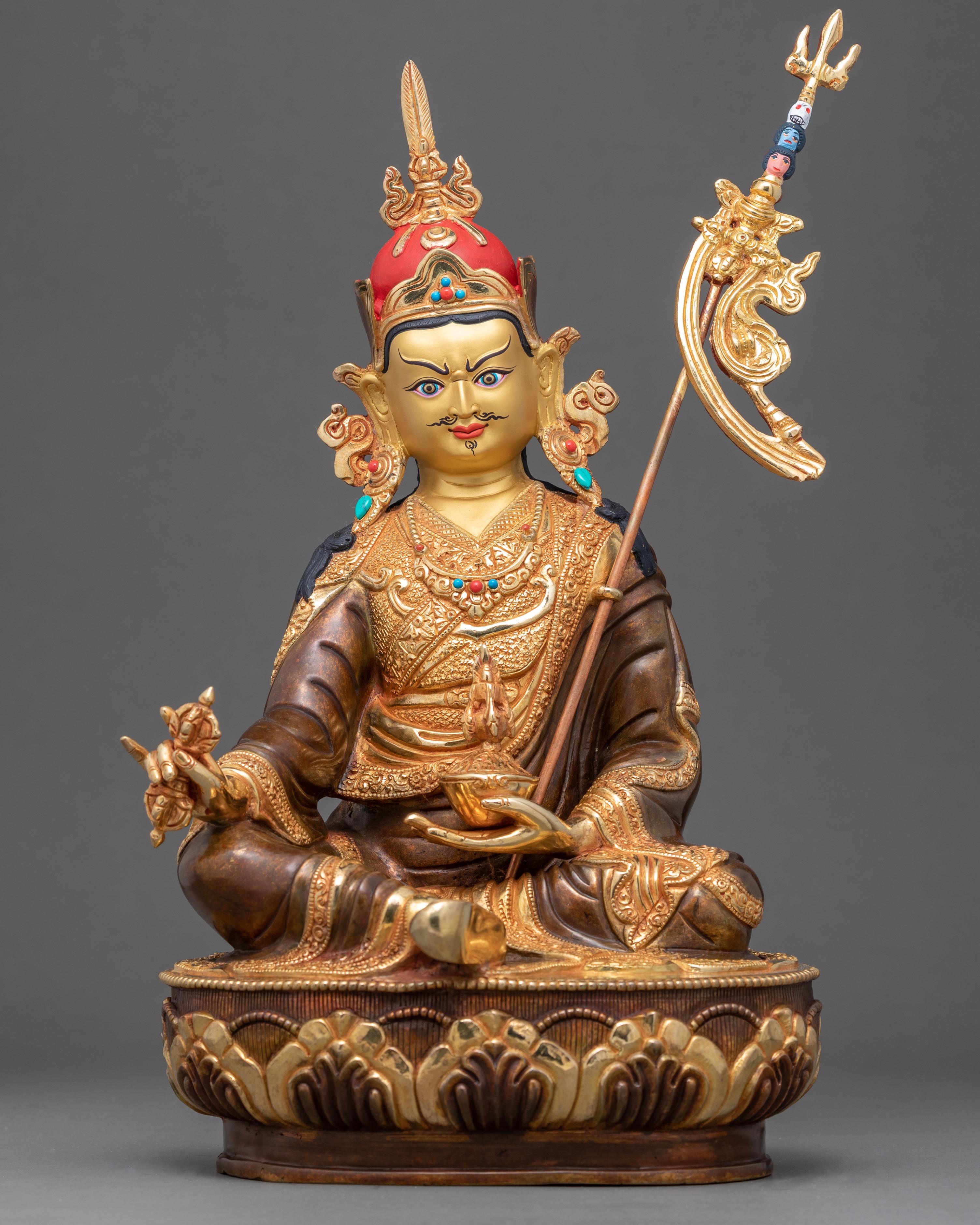 Guru Rinpoche Statue | Traditional Tibetan Art of Nepal