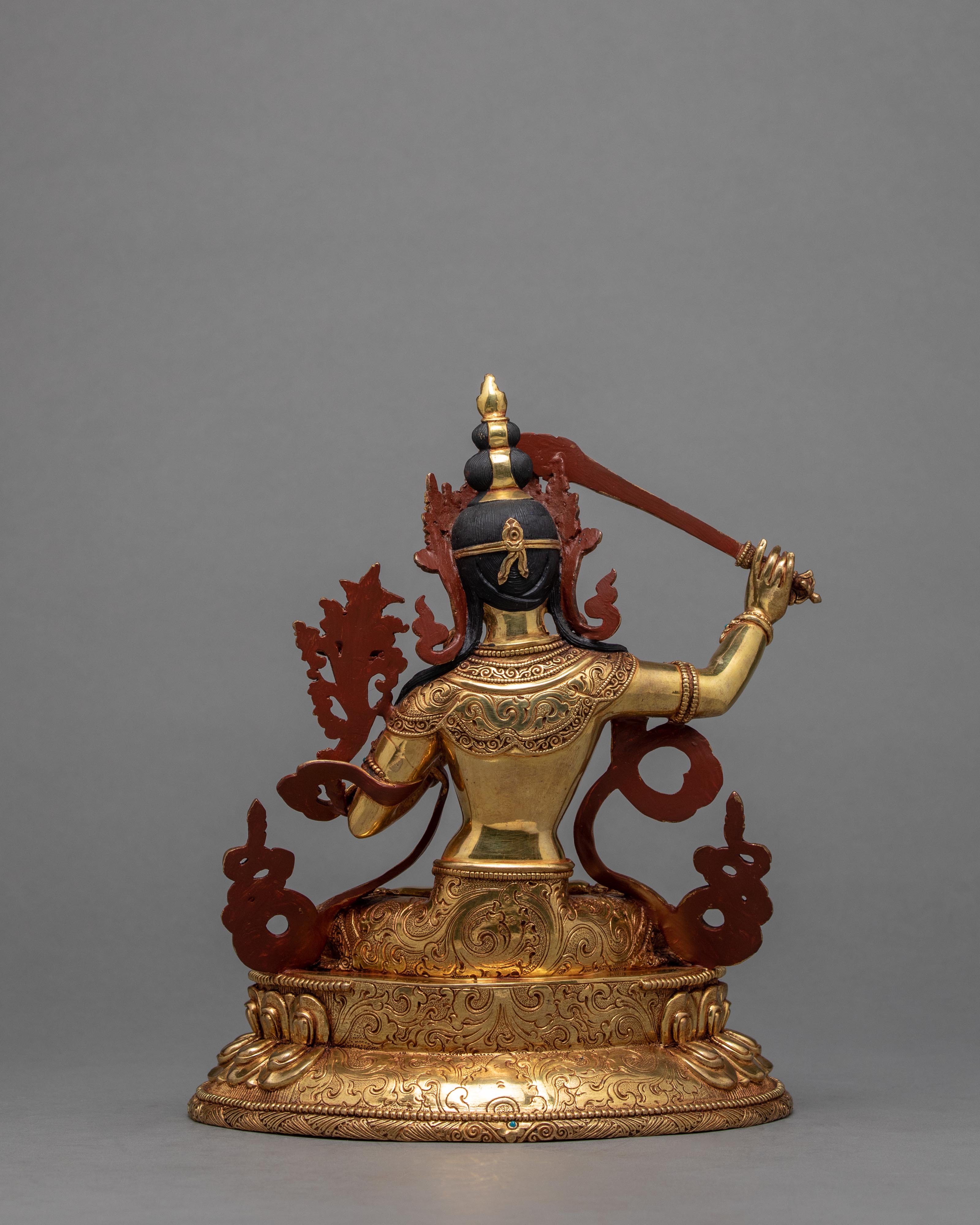 Manjushree Statue | Wisdom Deity | Handmade Bodhisattva Statue