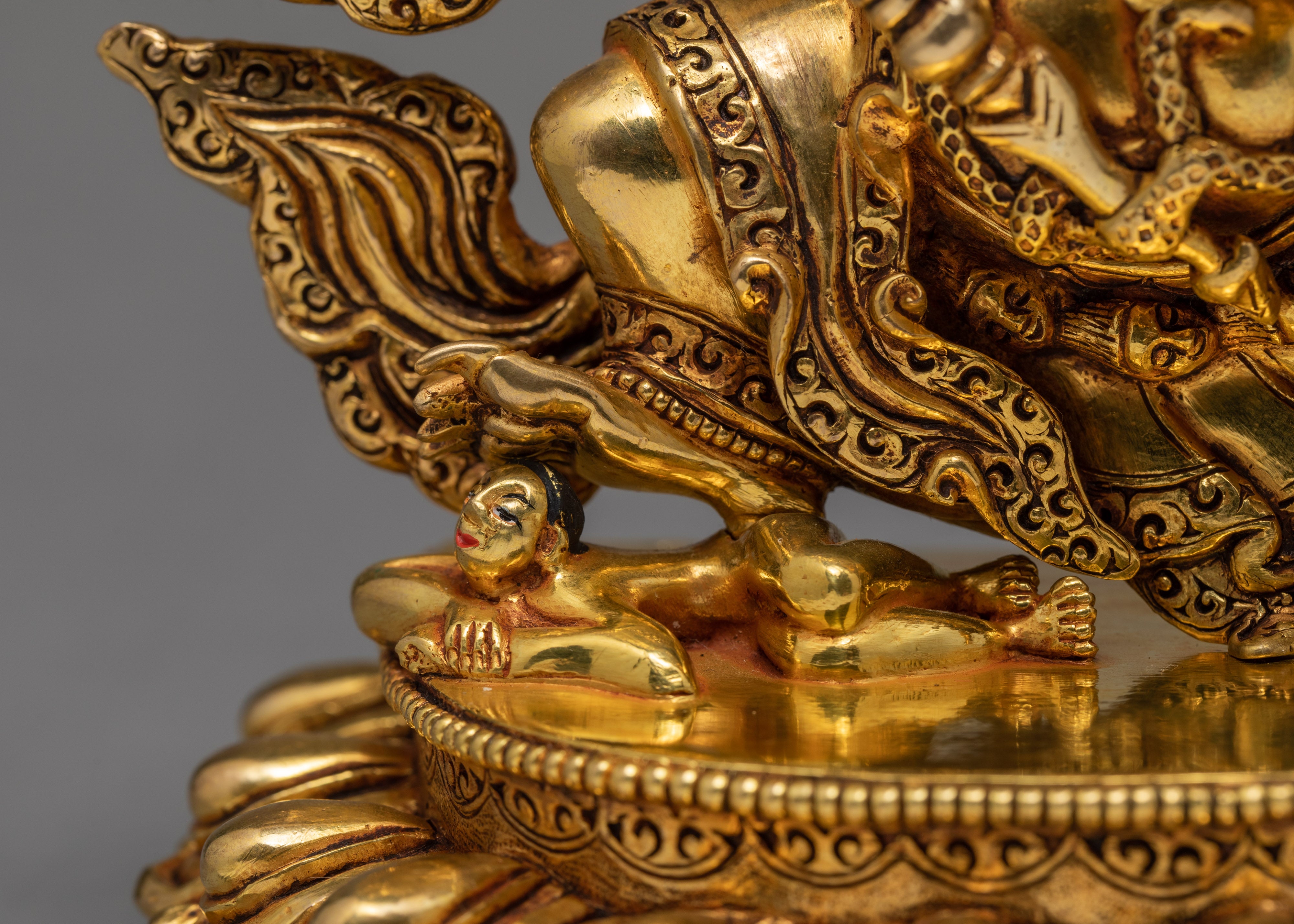 Mahakala Bernagchen | The Black Cloak | Gold Plated Handcrafted Statue