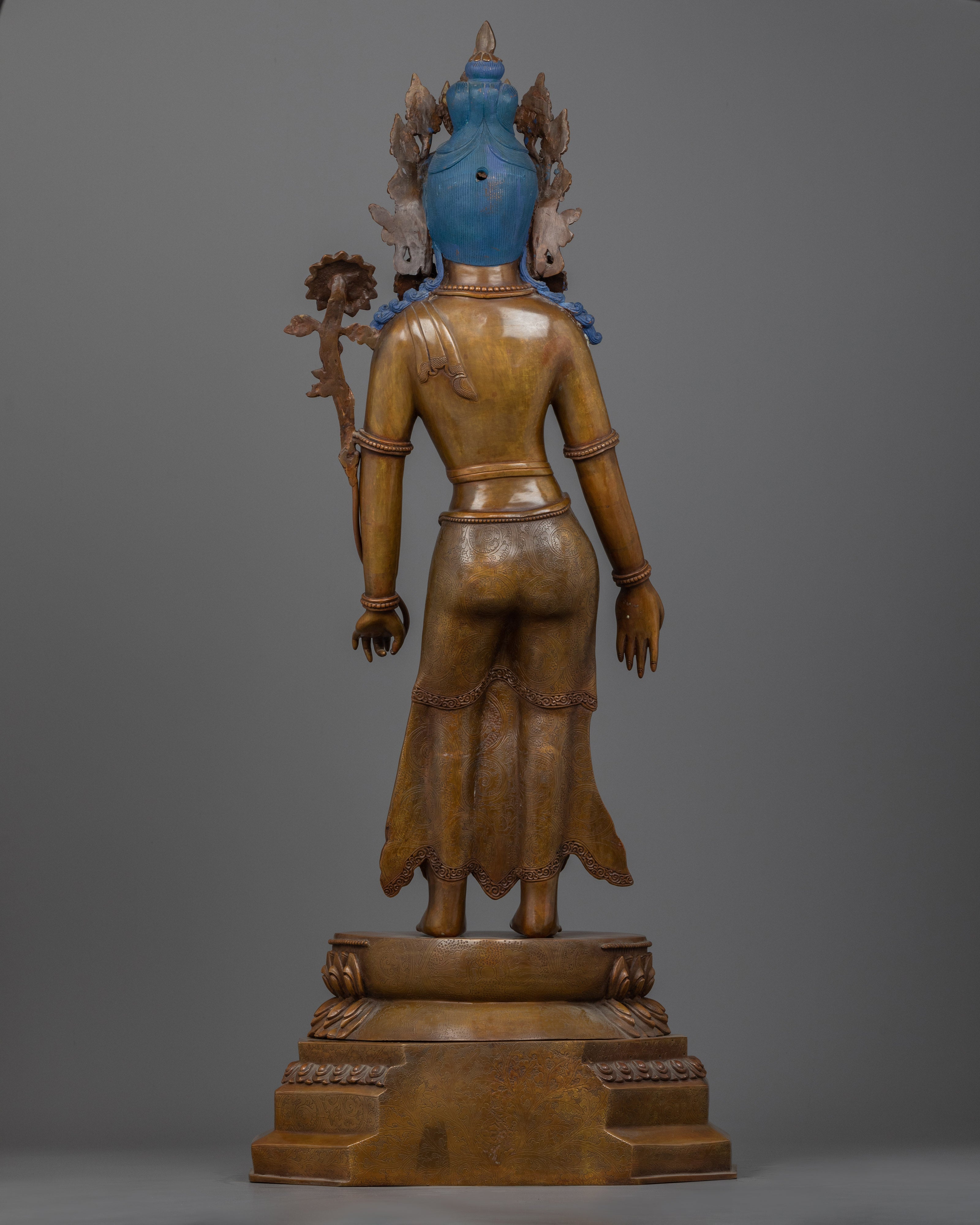 Bronze Chenrezig Statue | Himalayan Traditionally Hand-crafted Spiritual Art-work