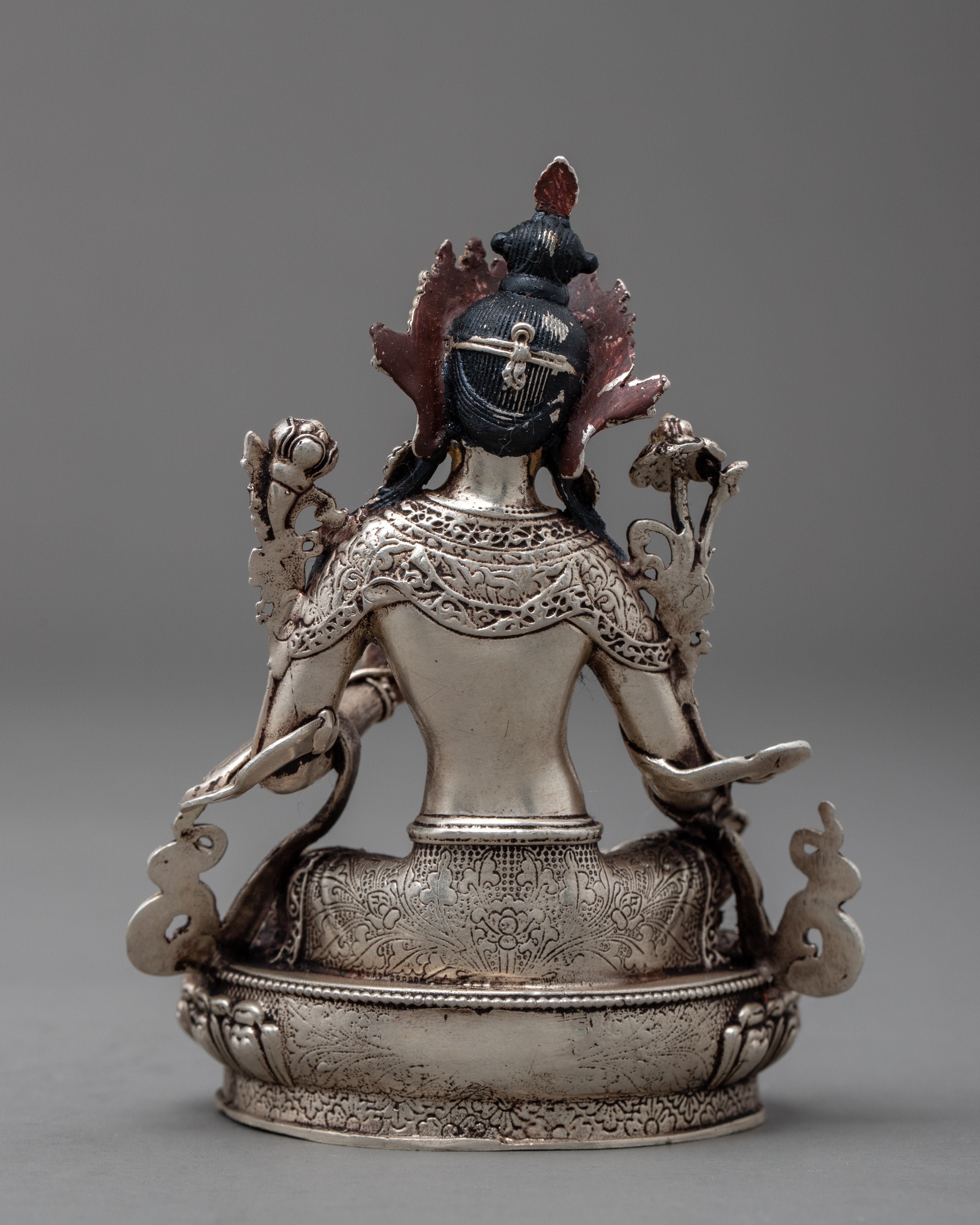 Miniature Green Tara Statue | Traditional Art of Compassionate Deity