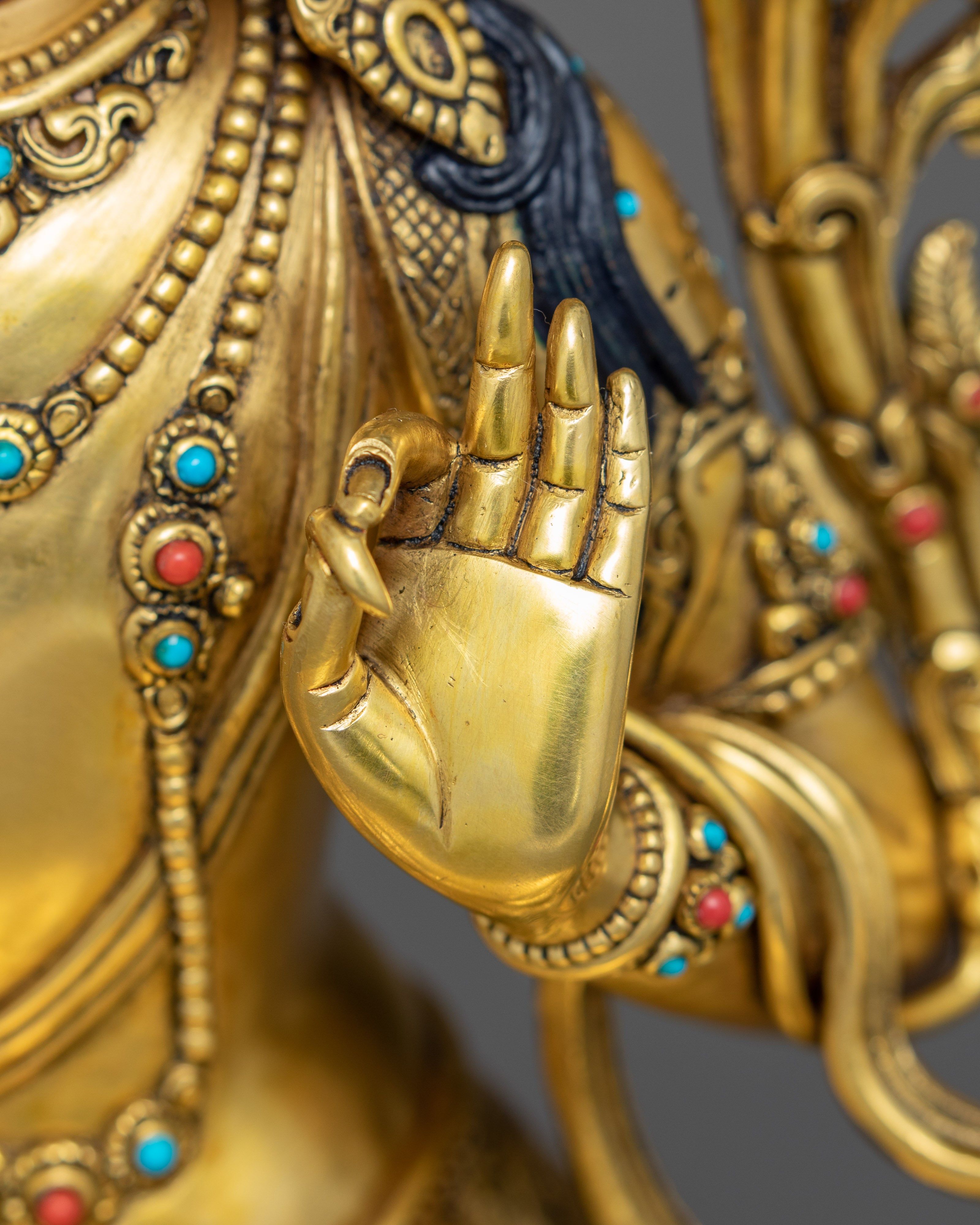 Manjushri Statue | Tibetan Bodhisattva Sculpture