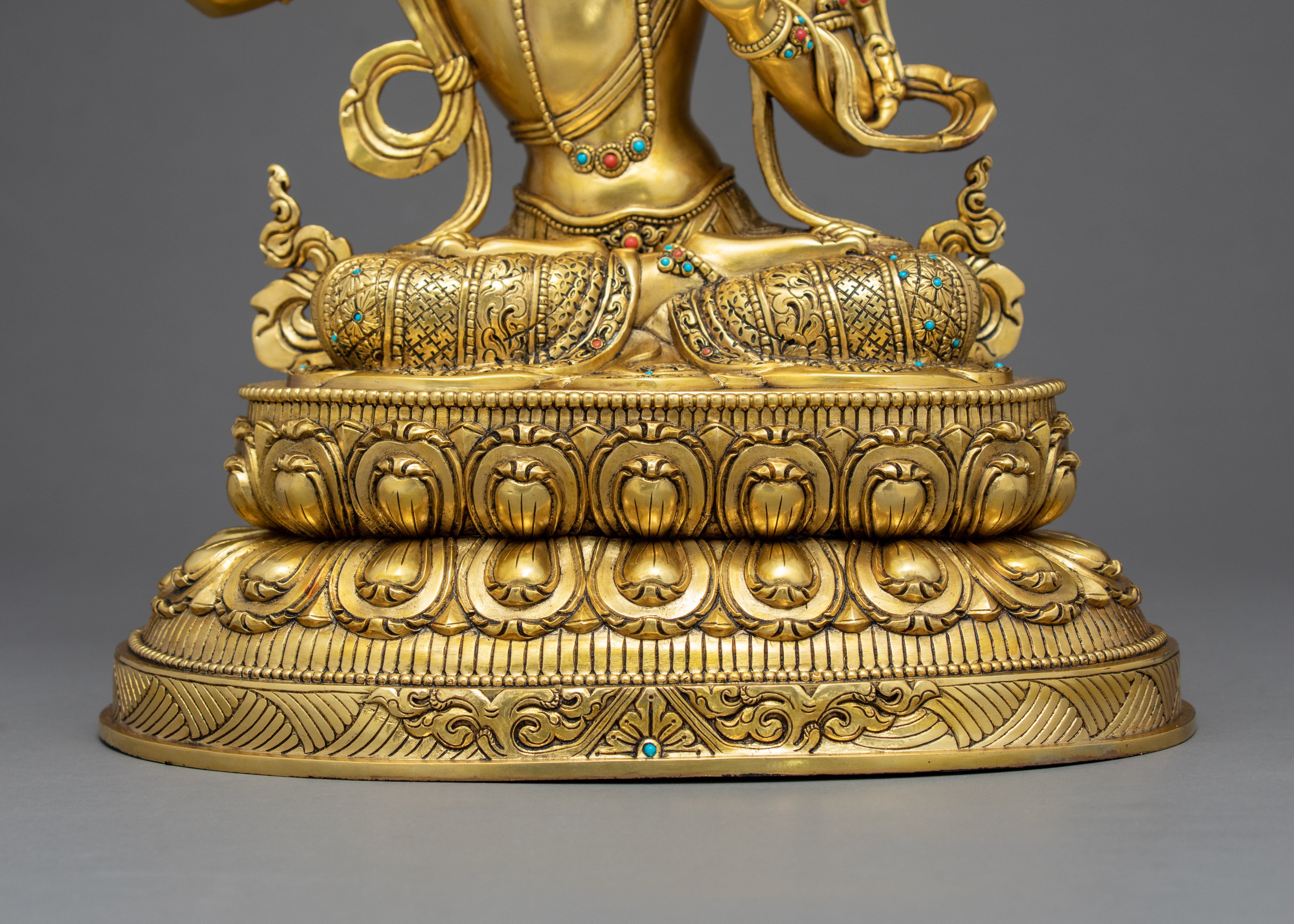 Manjushri Statue | Tibetan Bodhisattva Sculpture