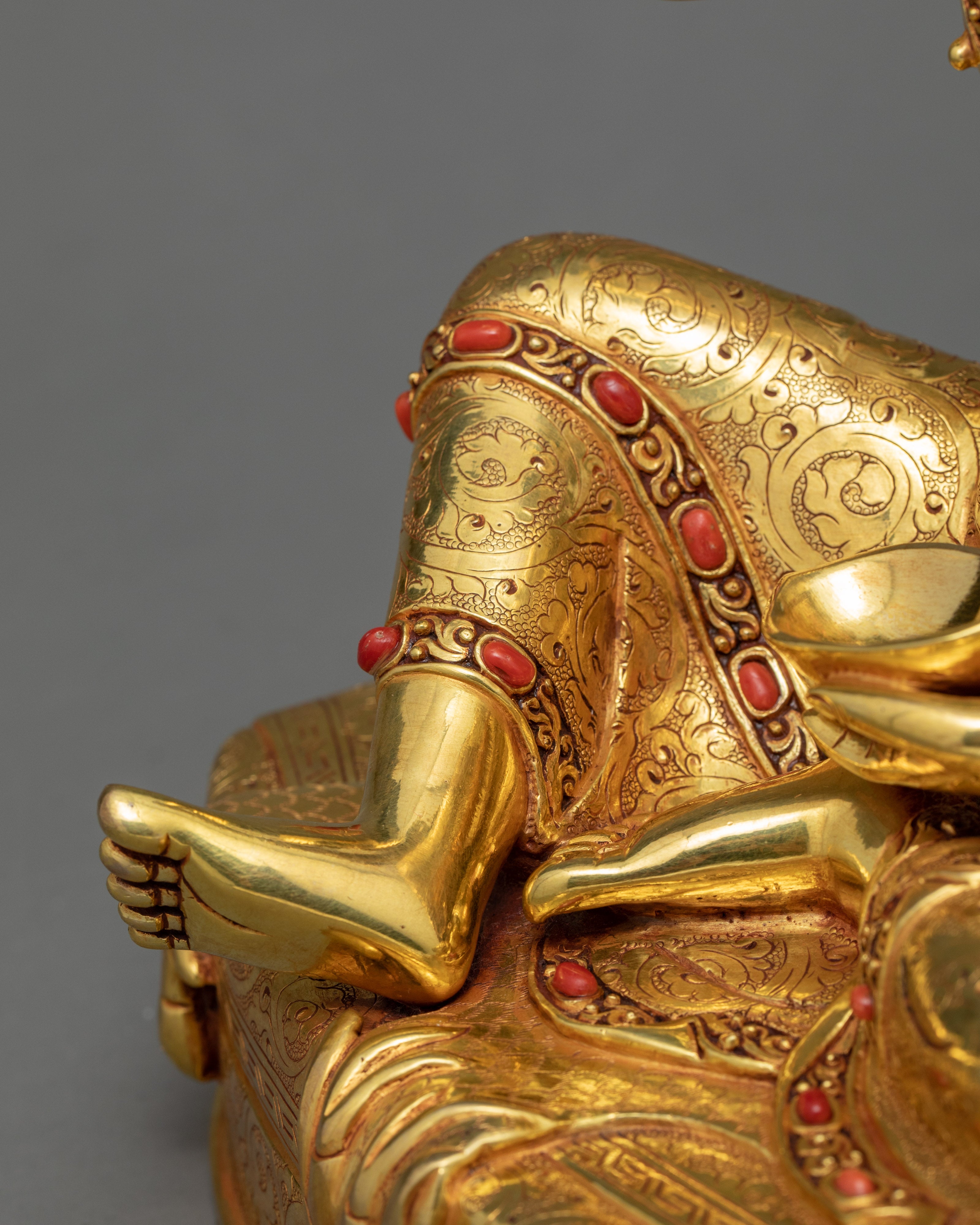 Jetsun Milarepa Statue | Traditionally Hand Carved Buddhist Art