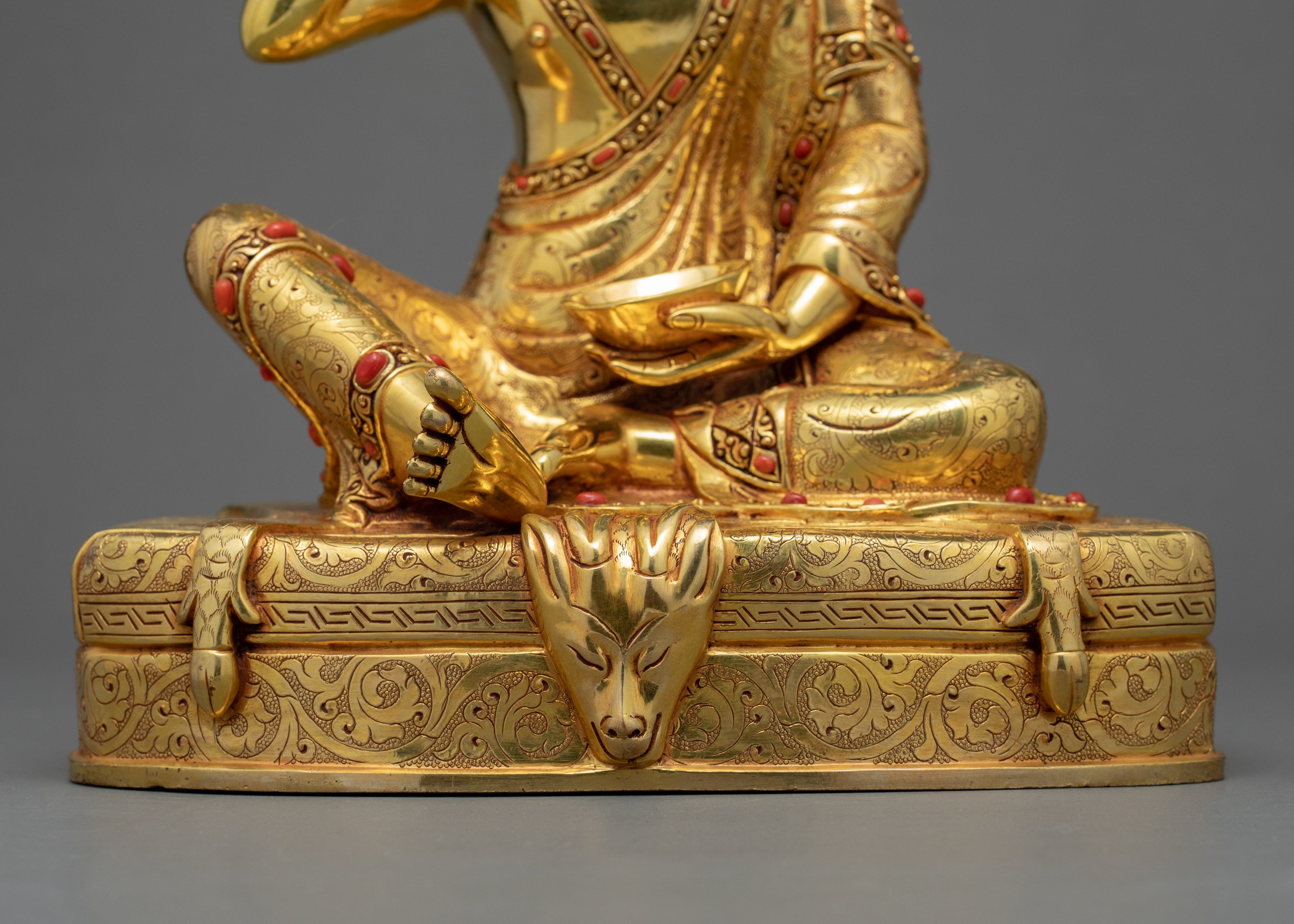 Jetsun Milarepa Statue | Traditionally Hand Carved Buddhist Art