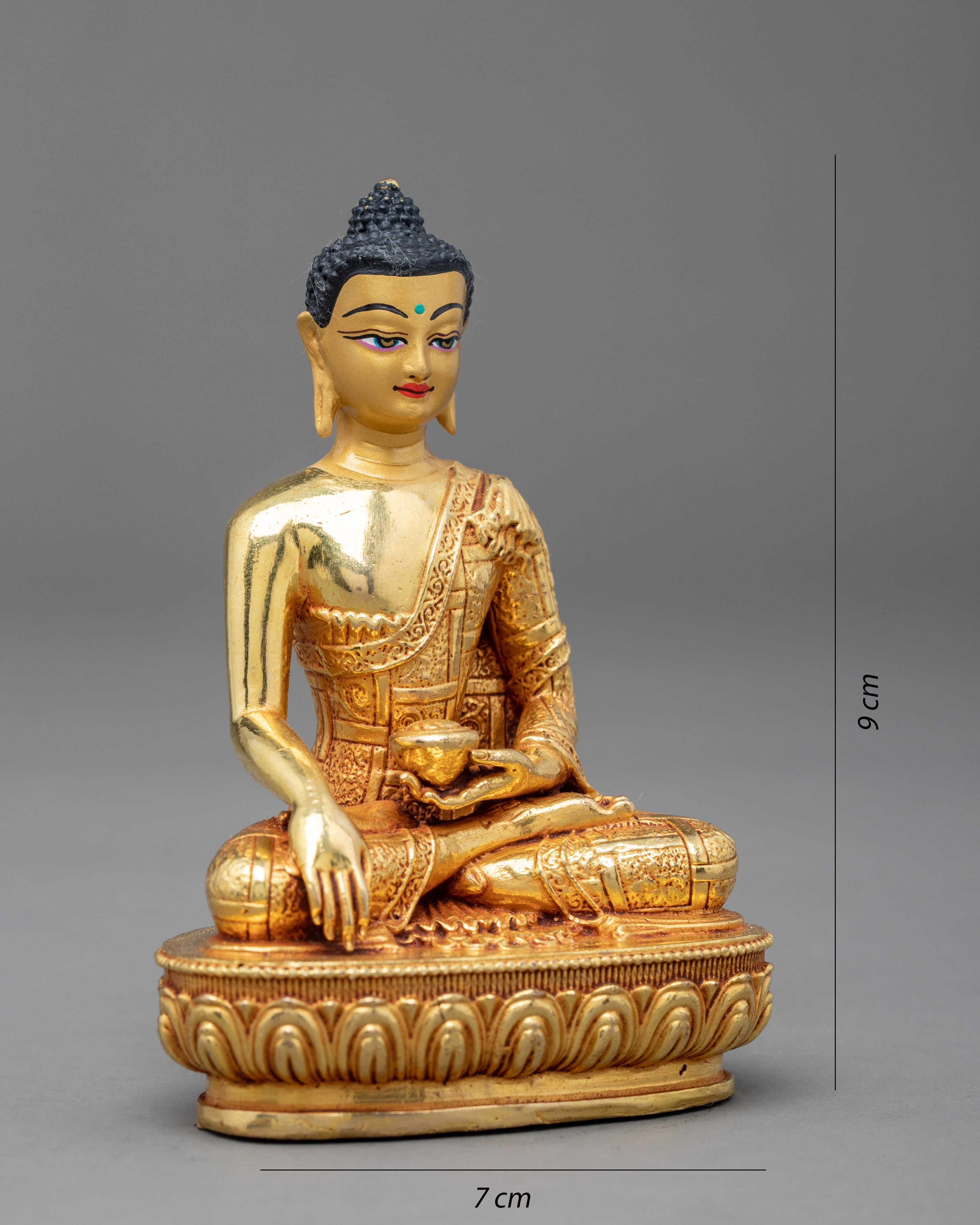 Miniature Shakyamuni Buddha Statue | Traditional Buddhist Art