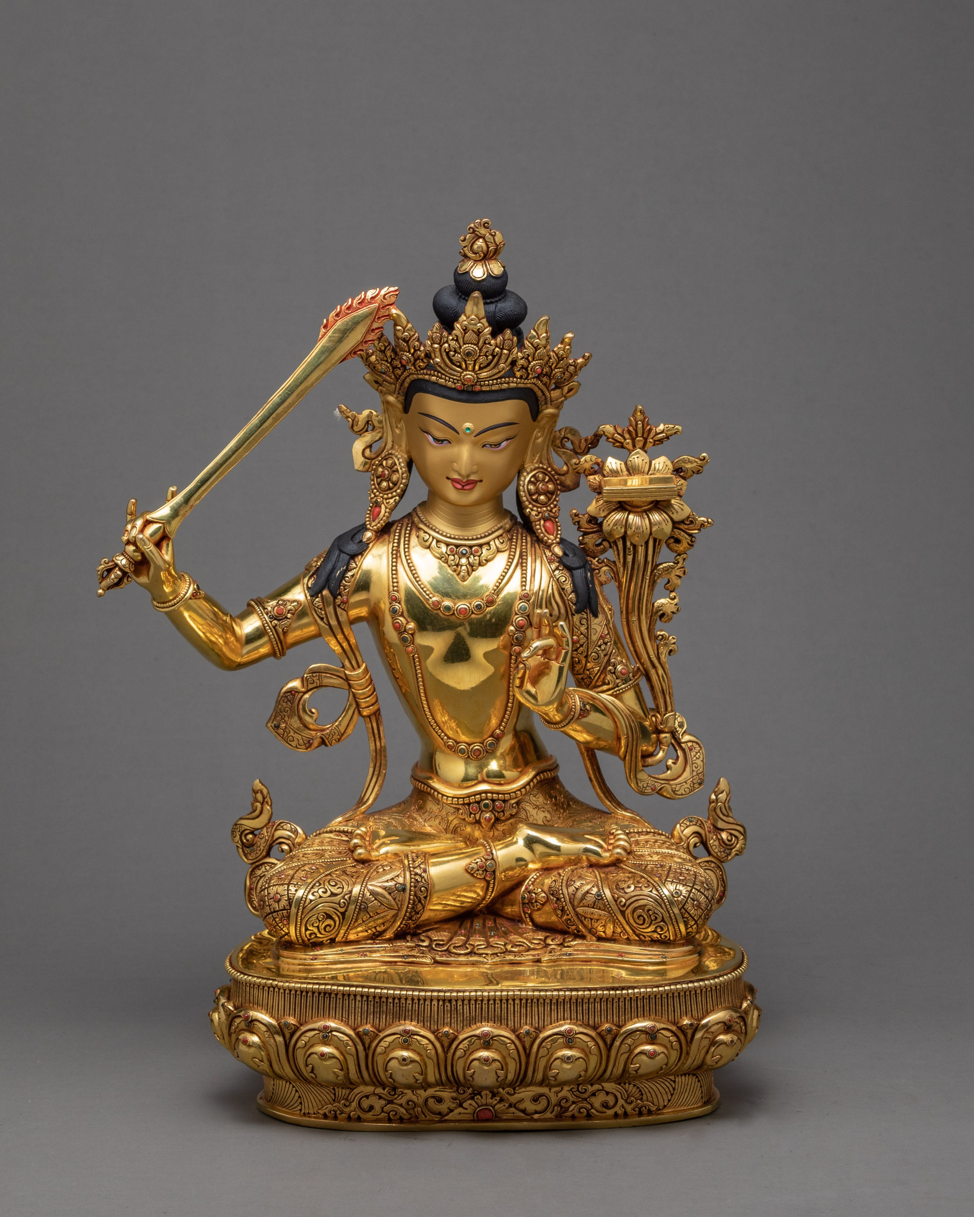 Peaceful Manjushri |  Jampal Yang Statue | Bodhisattva Of Wisdom
