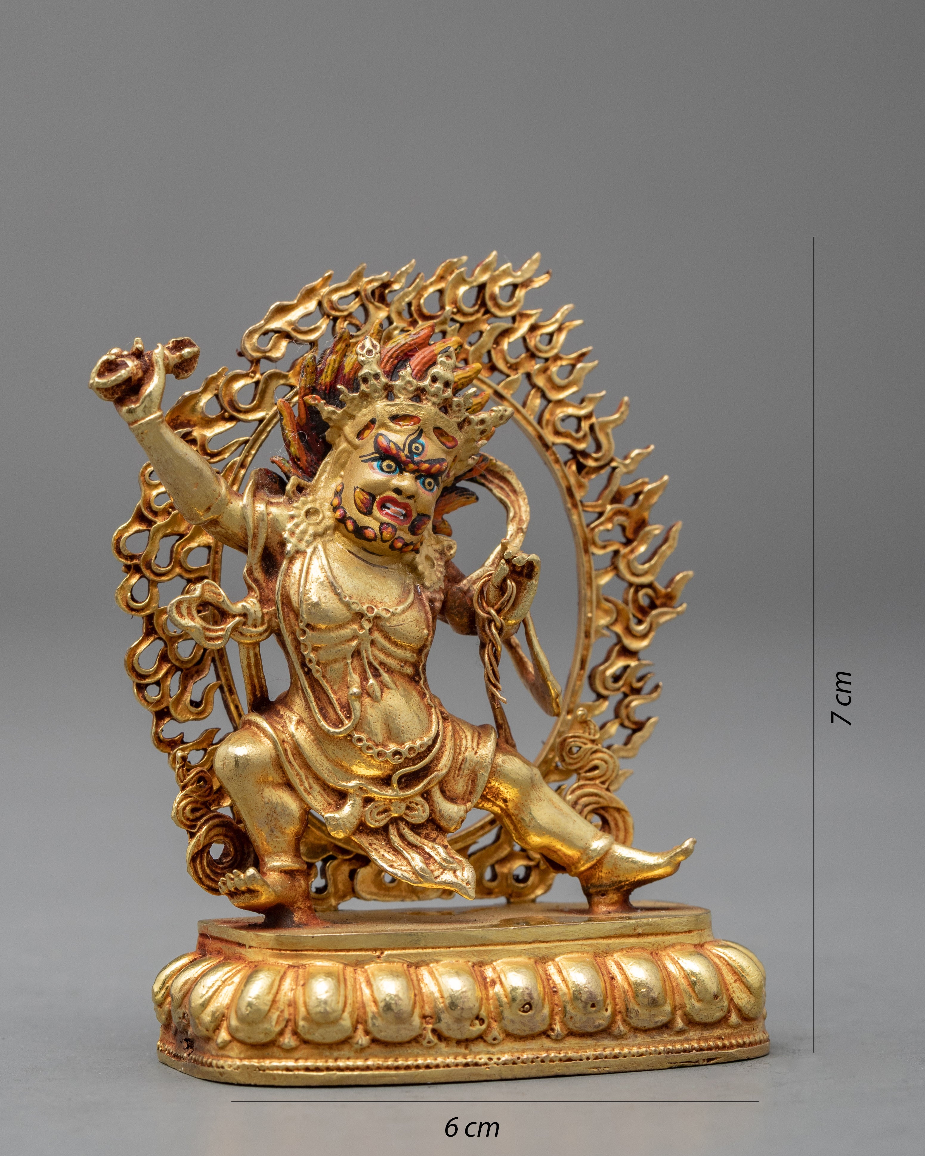 Vajrapani Mini Statue | Traditional Bodhisattva Art