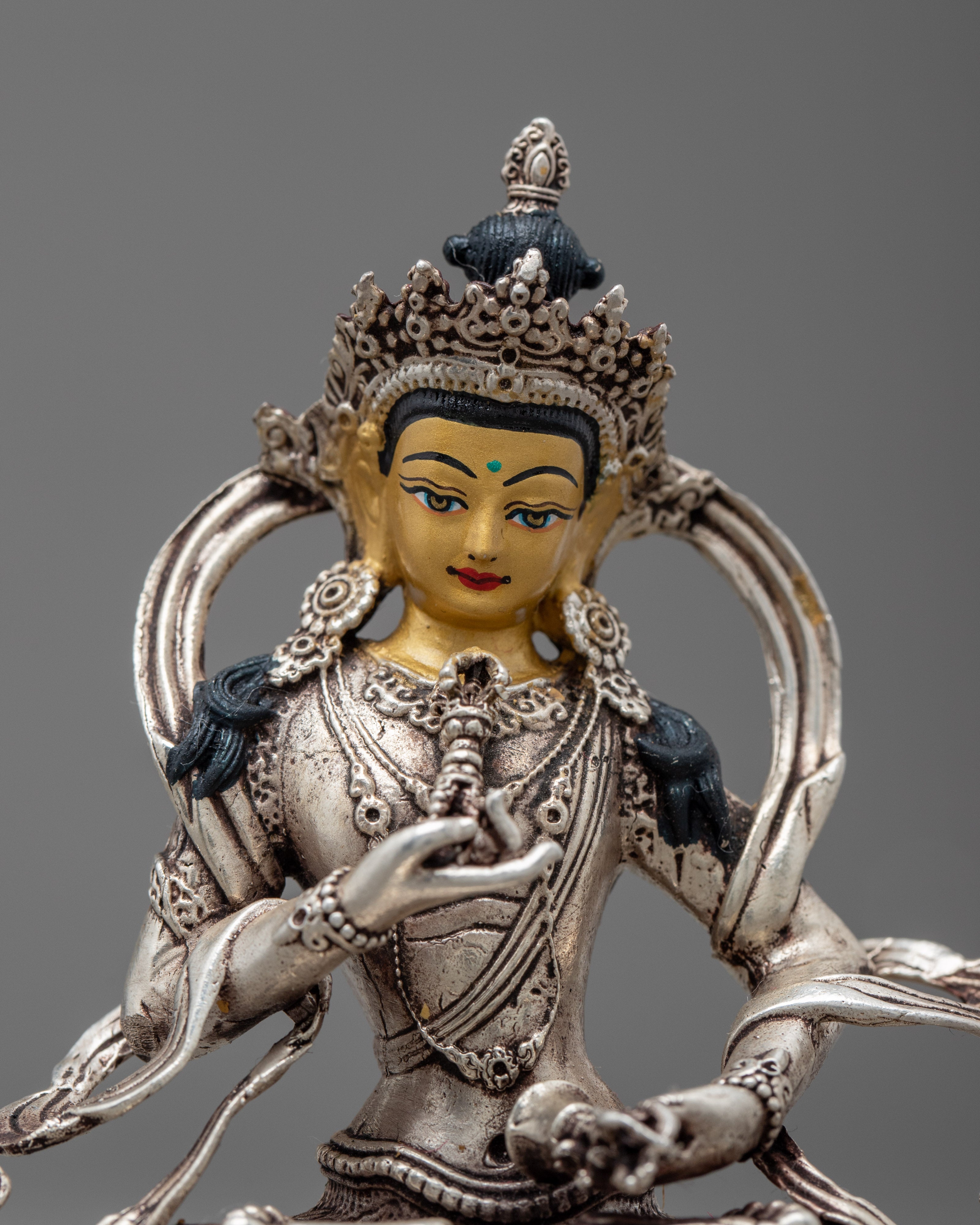 Vajrasattva Mini Statue | Traditional Dorje Sempa Art