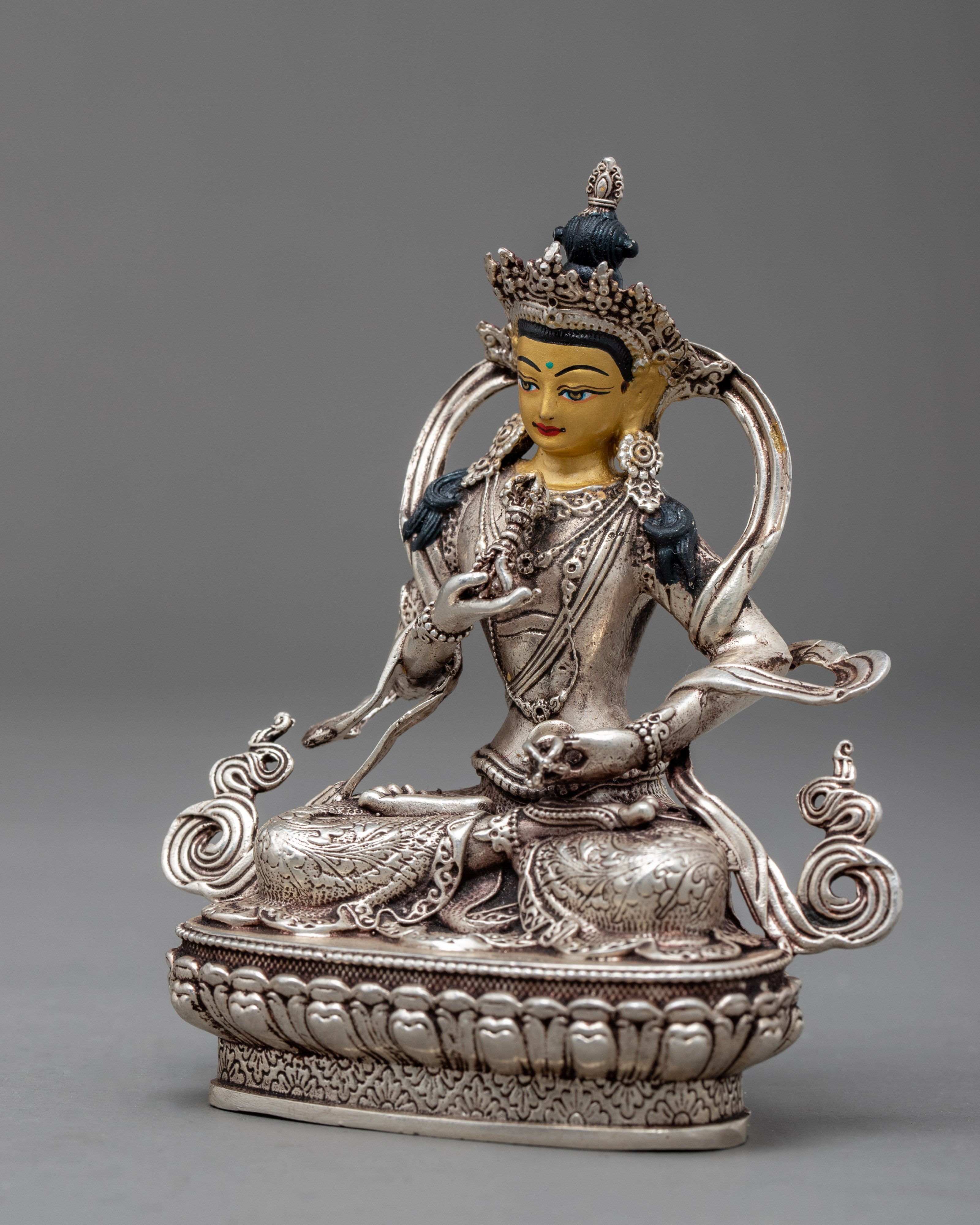 Vajrasattva Mini Statue | Traditional Dorje Sempa Art