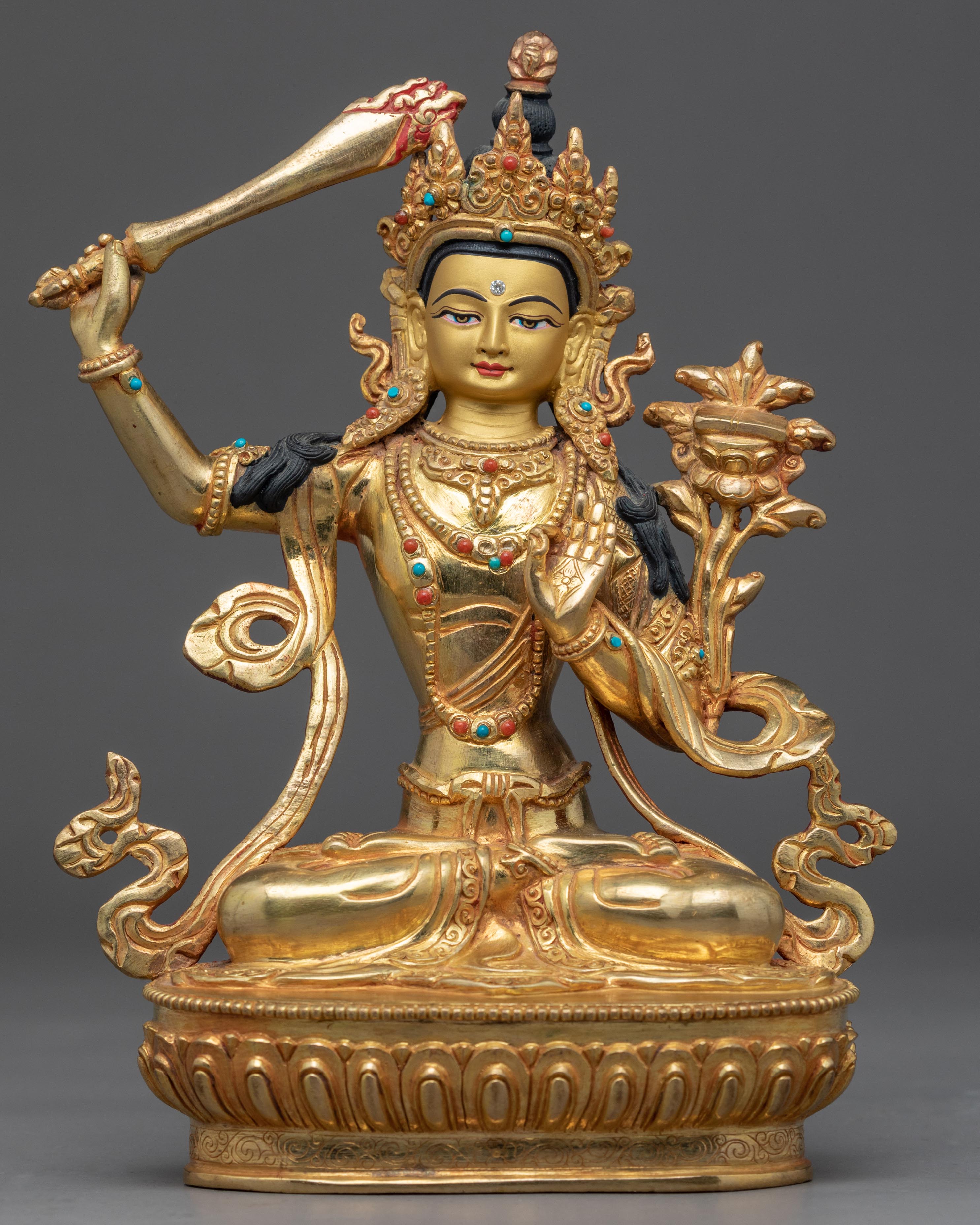 Peaceful Manjushri Statue