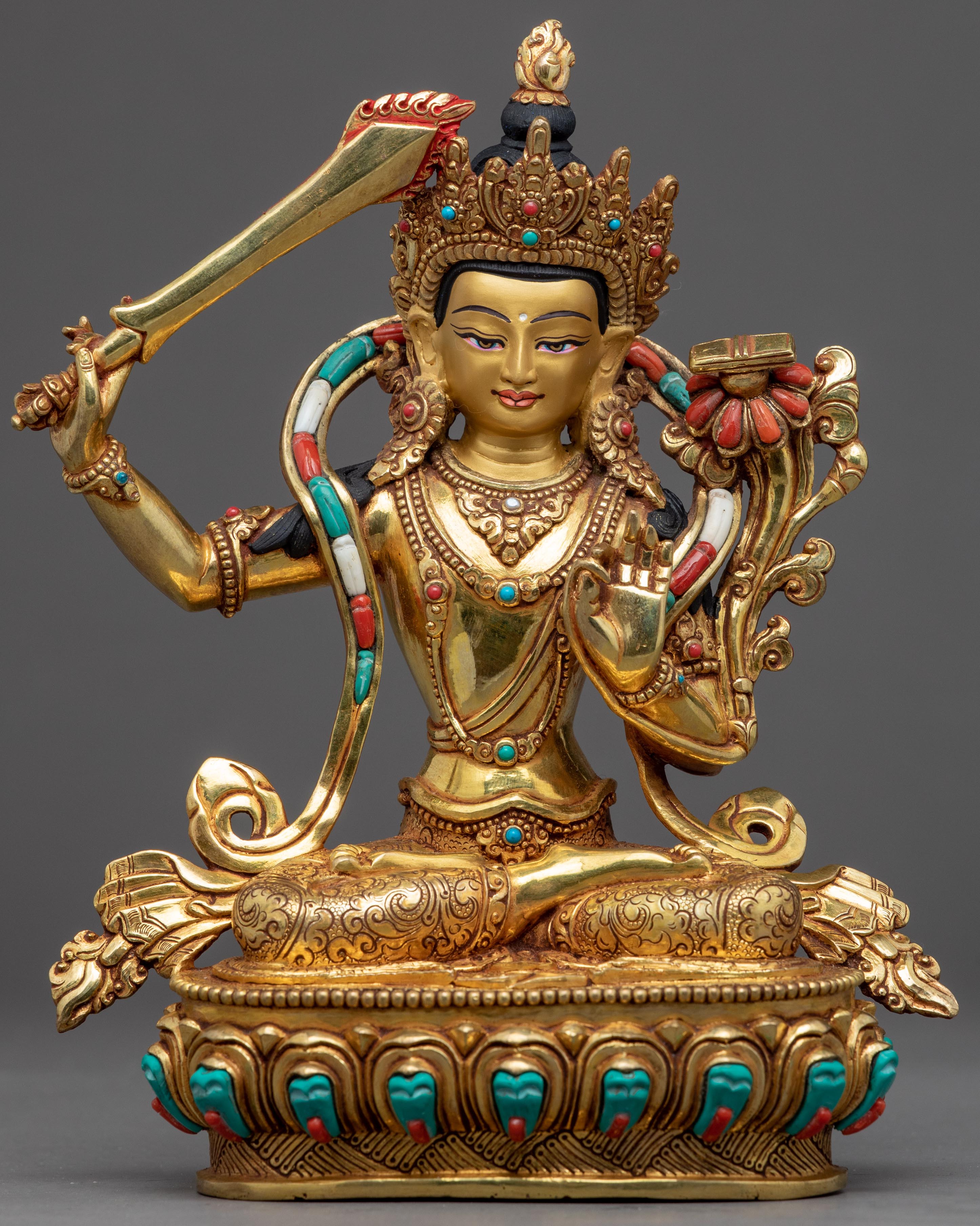 Rare Manjushri Sculpture