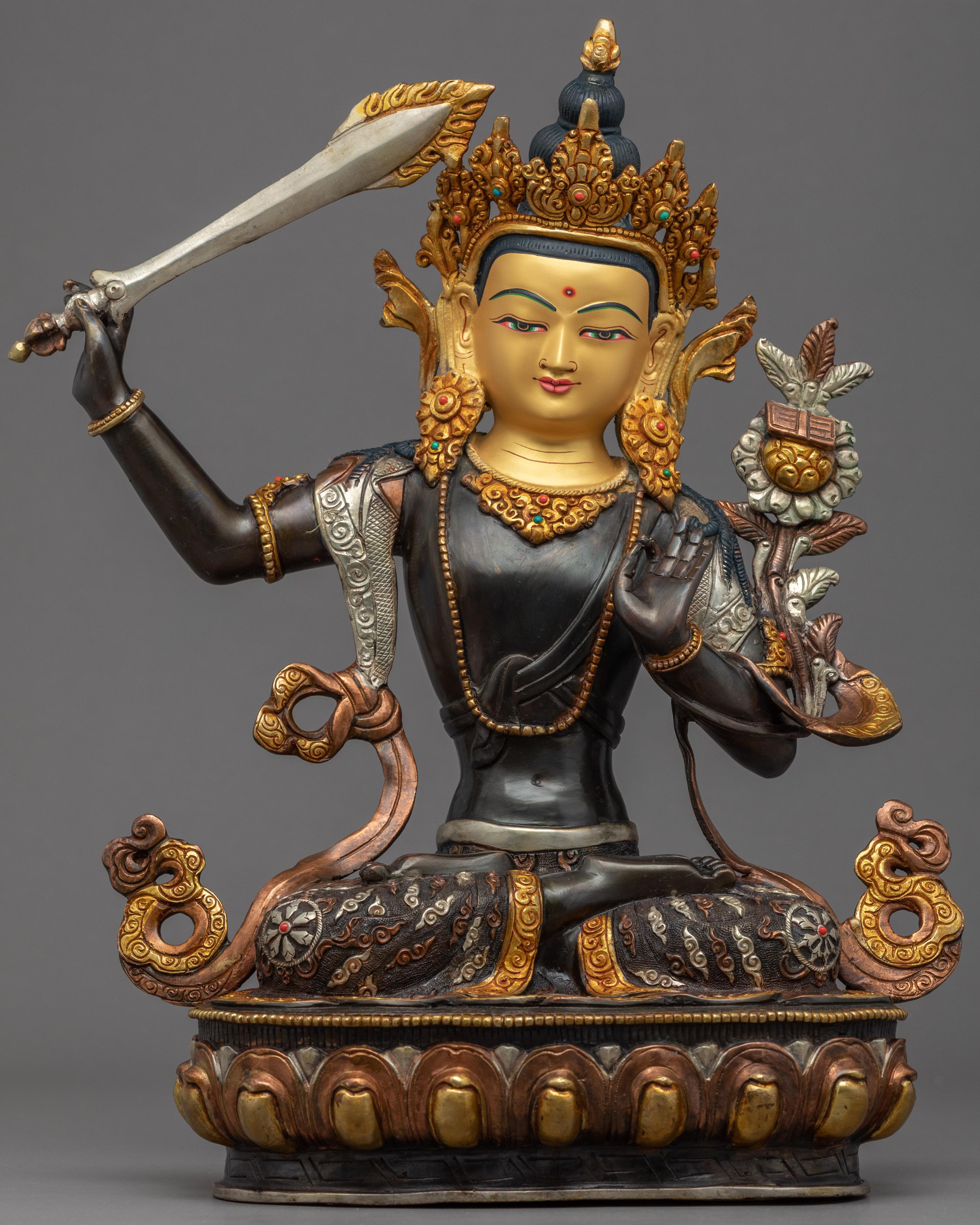 Manjushri Flaming Sword Sculpture