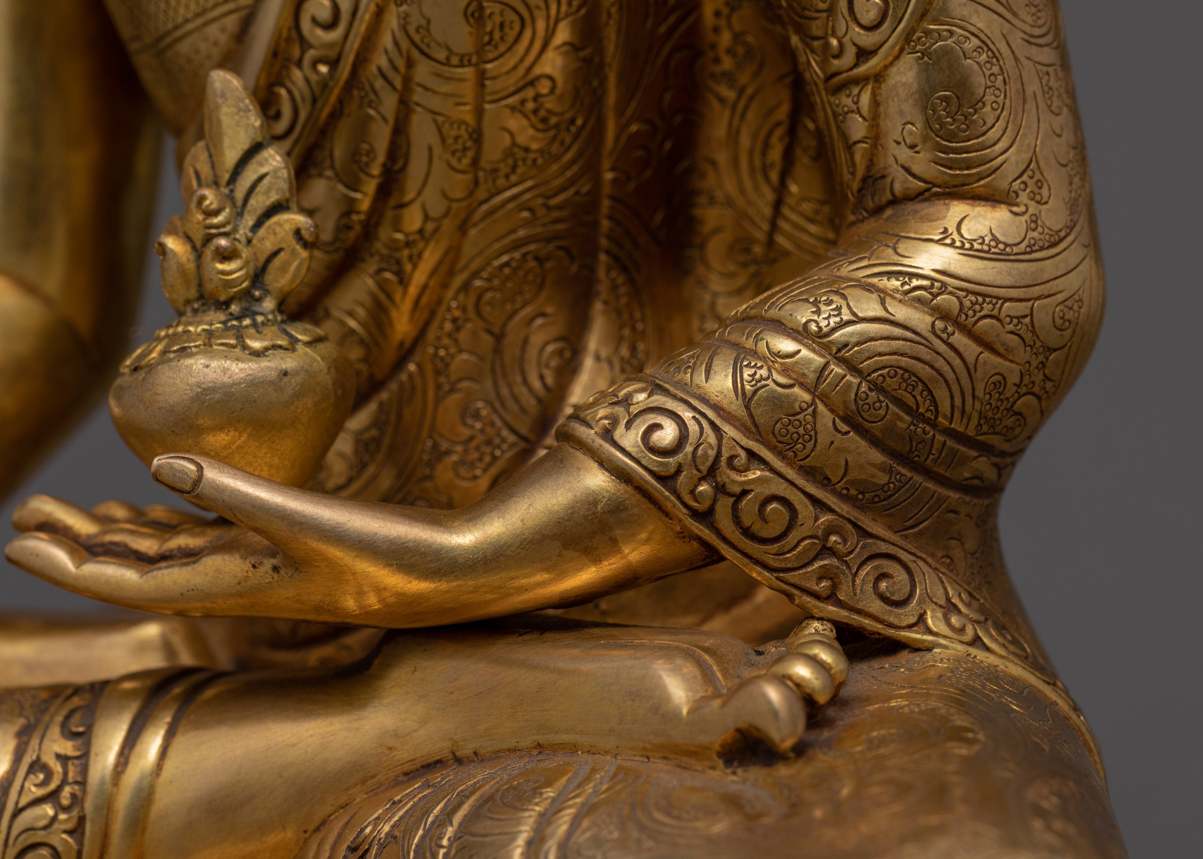 Medicine Buddha Statue | Hand-carved Healing Buddha Figurine