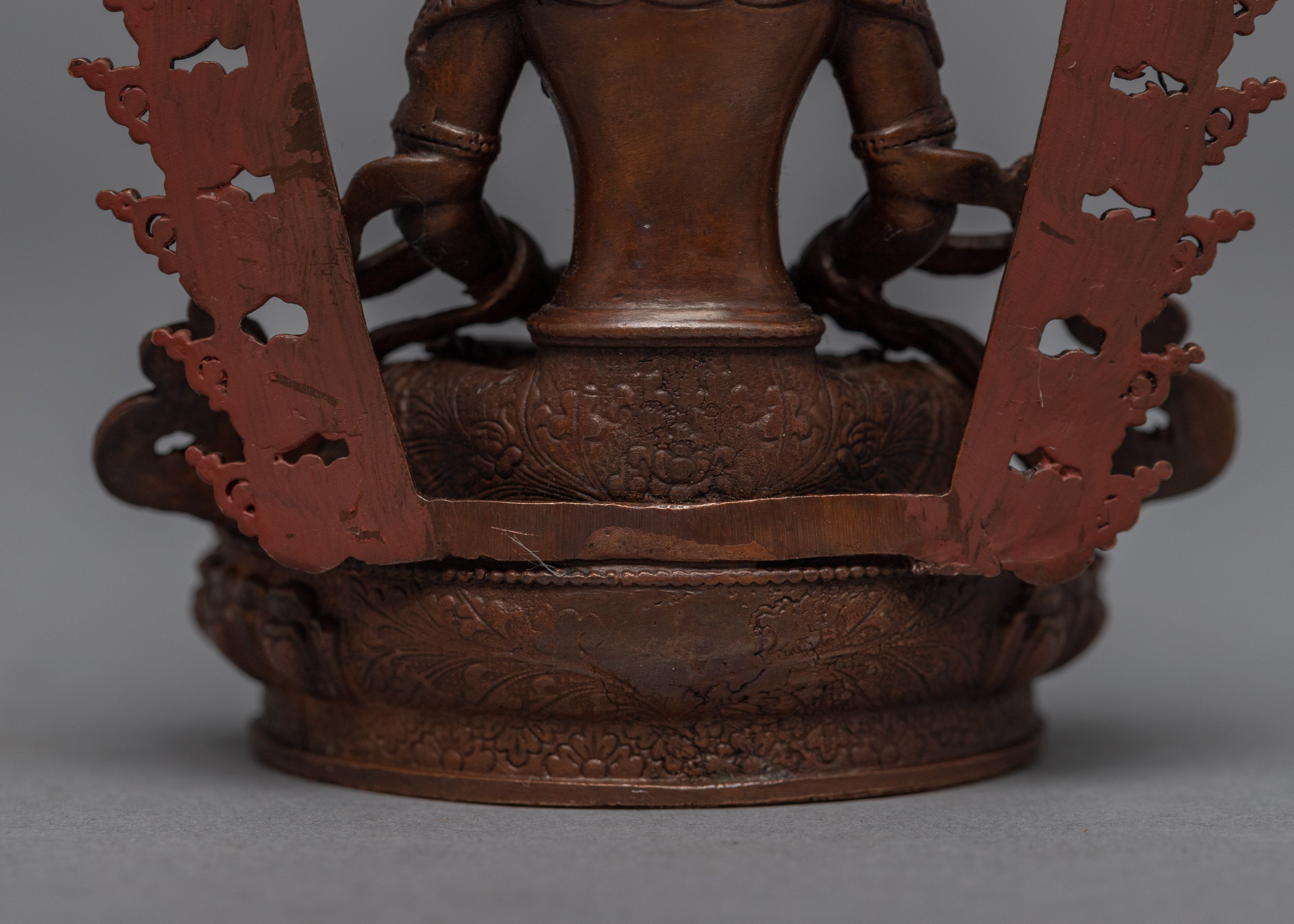 Amitayus Long Life Practice Sculpture | Machine-Made Miniature Buddhist Deity Art