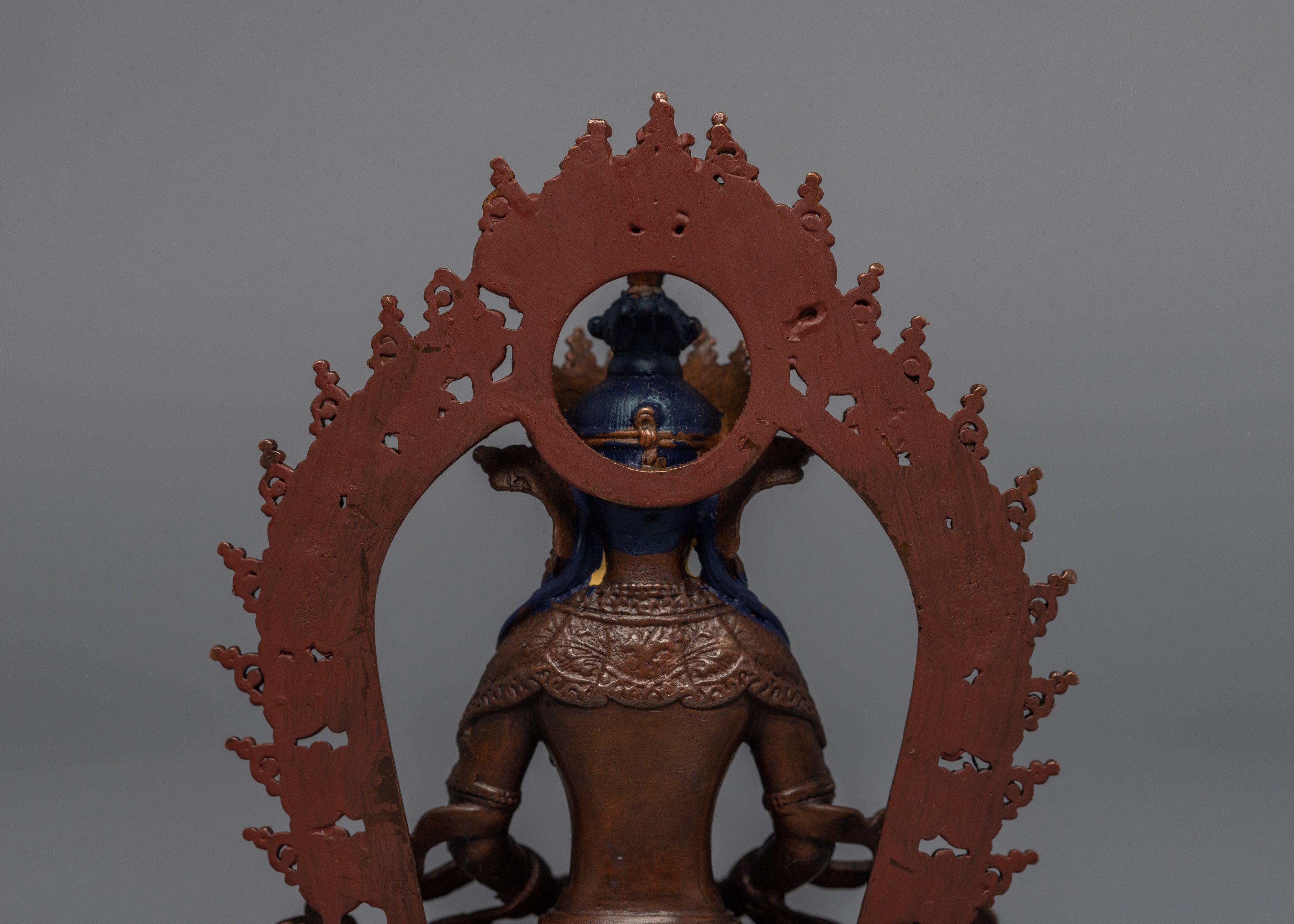 Amitayus Long Life Practice Sculpture | Machine-Made Miniature Buddhist Deity Art