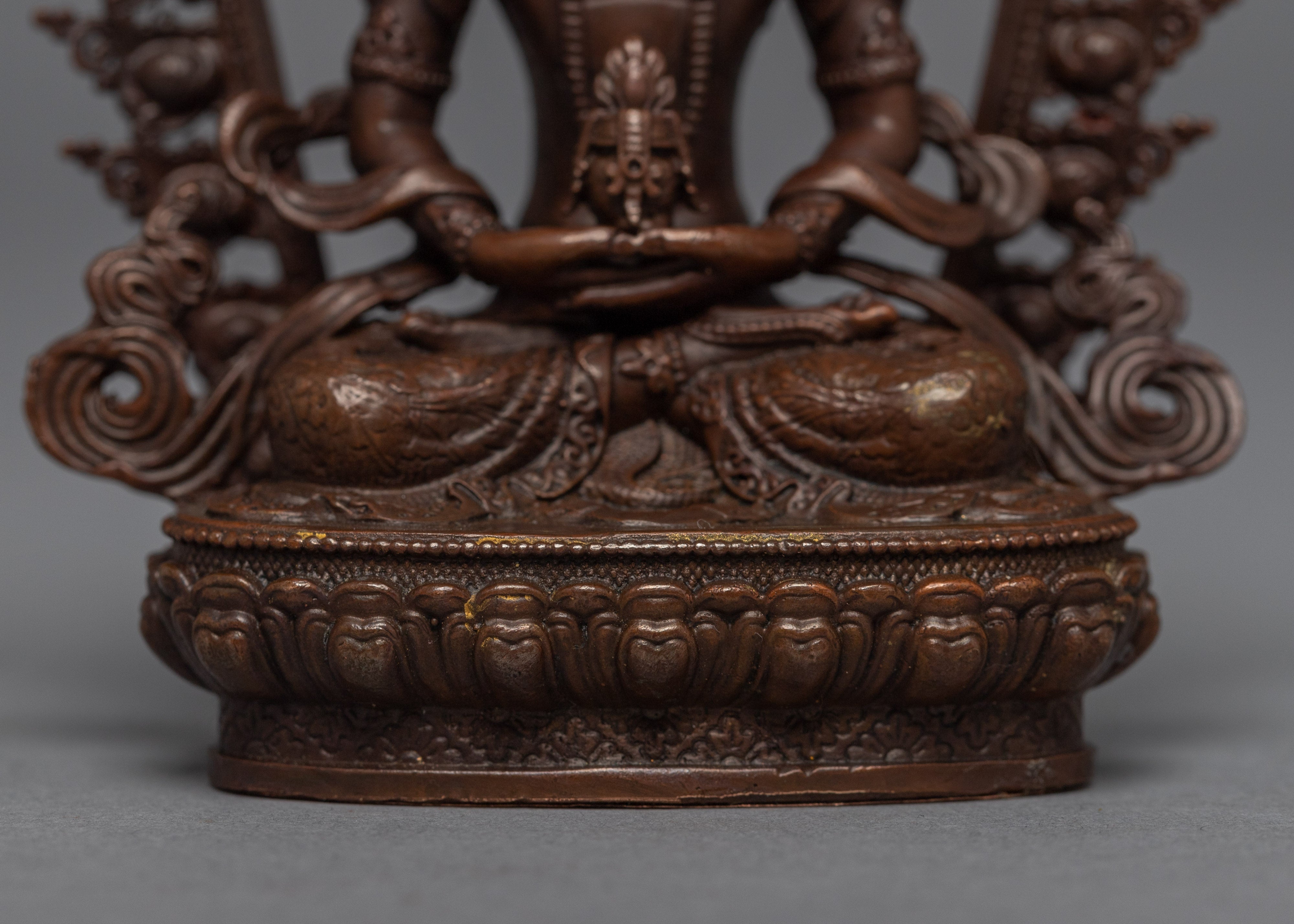Amitayus Long Life Practice Sculpture | Machine-Made Miniature Buddhist Deity Art