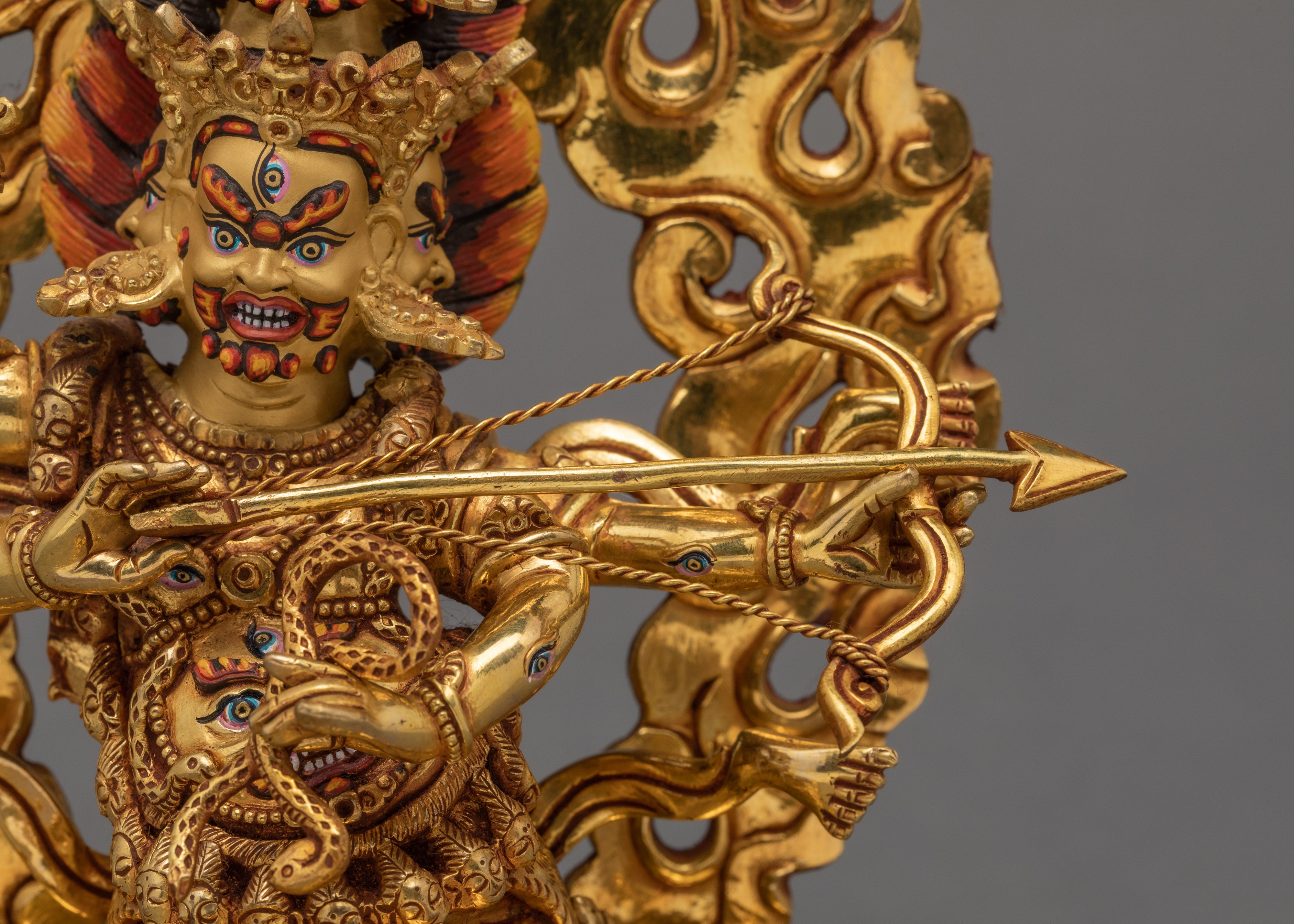 Rahula Statue | 24K Pure Gold Gilded | Buddhist Statue