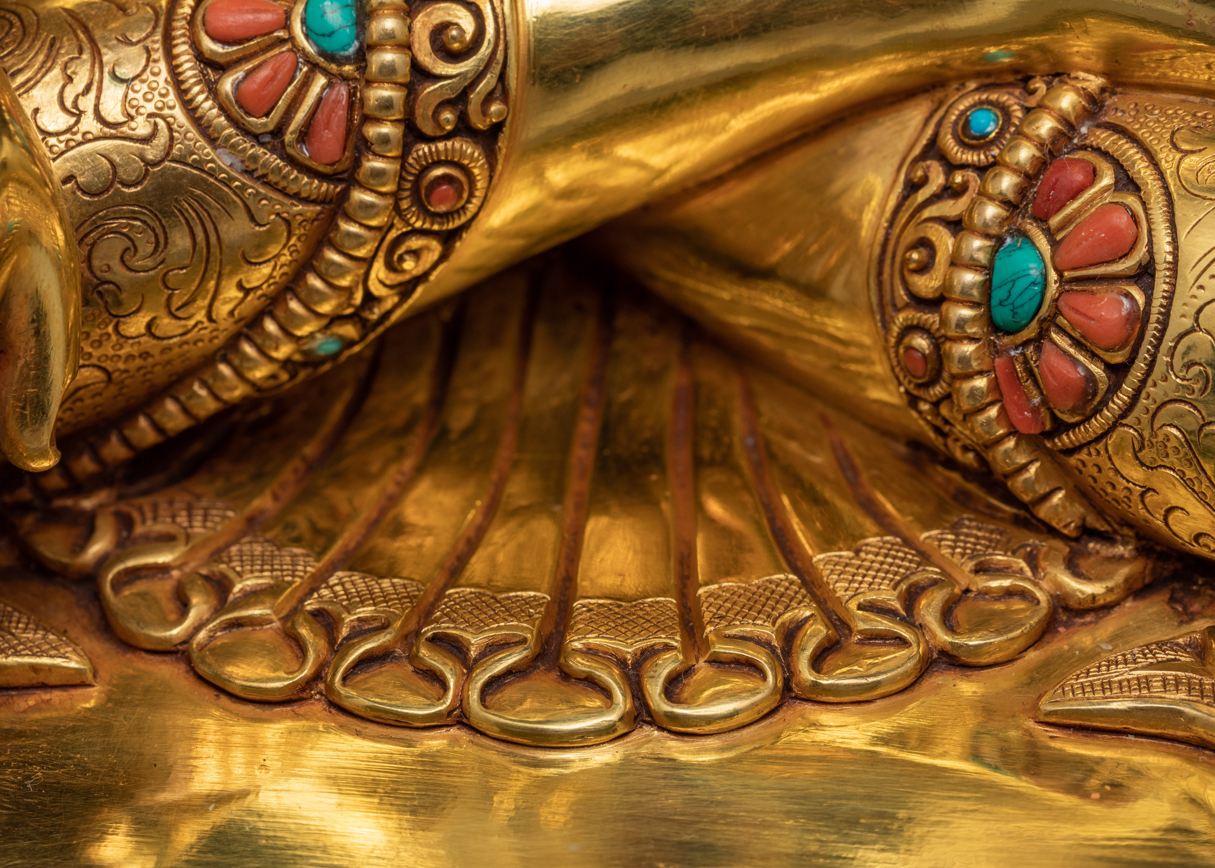 Shakyamuni Buddha Statue | Gold Plated Gautam Buddha Statue