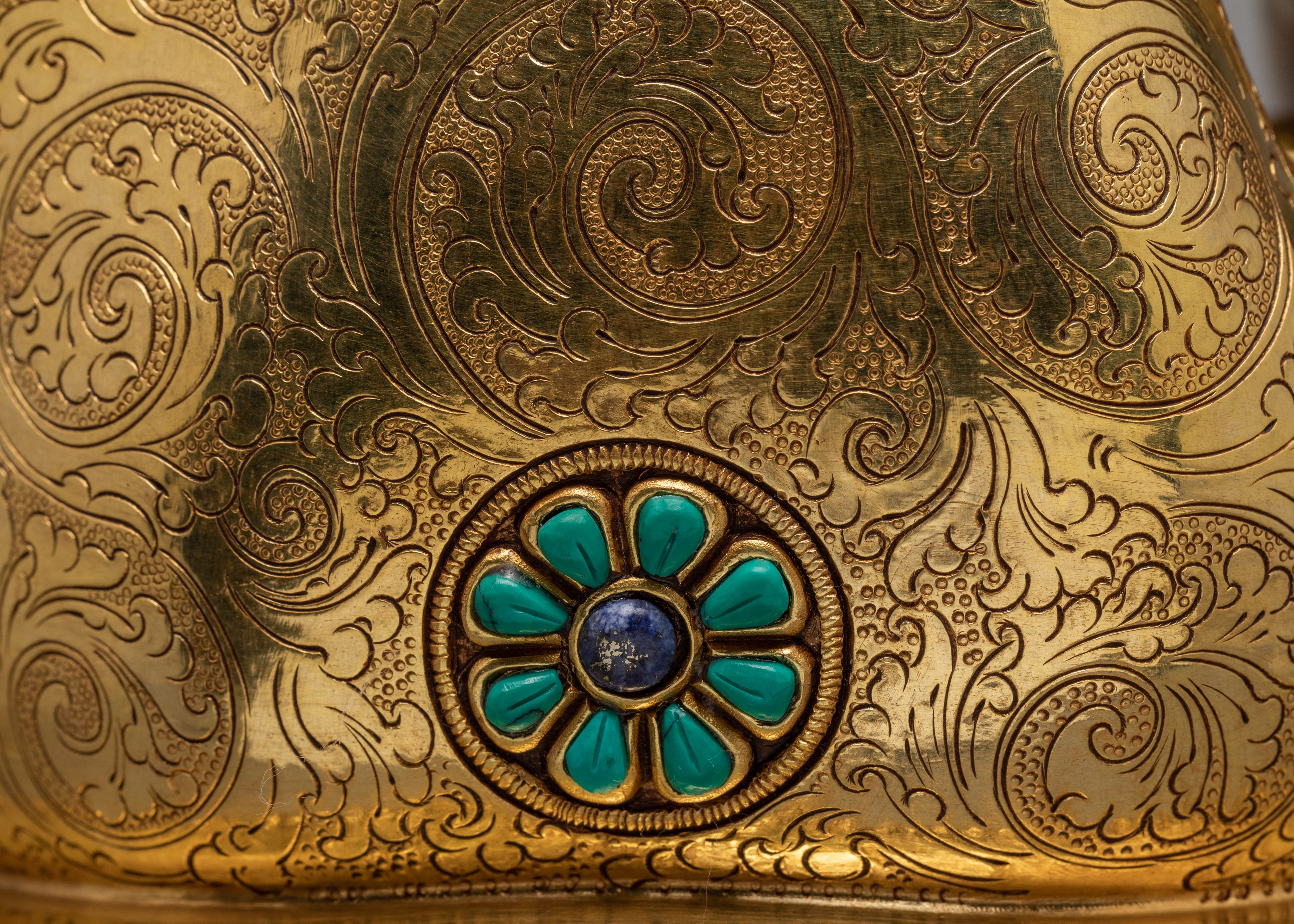 Shakyamuni Buddha Statue | Gold Plated Gautam Buddha Statue