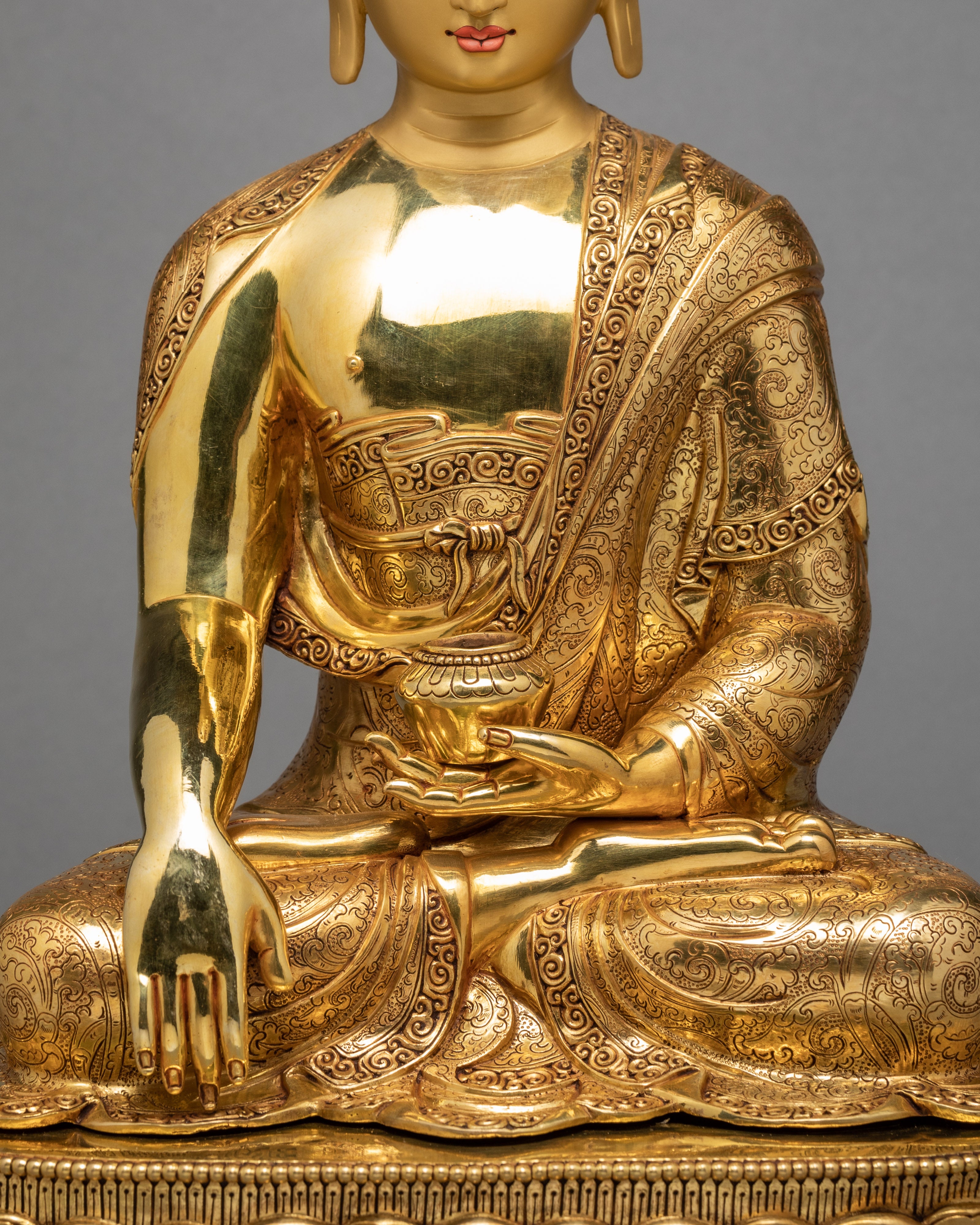 Shakyamuni Buddha | Gold Plated Gautam Buddha Statue