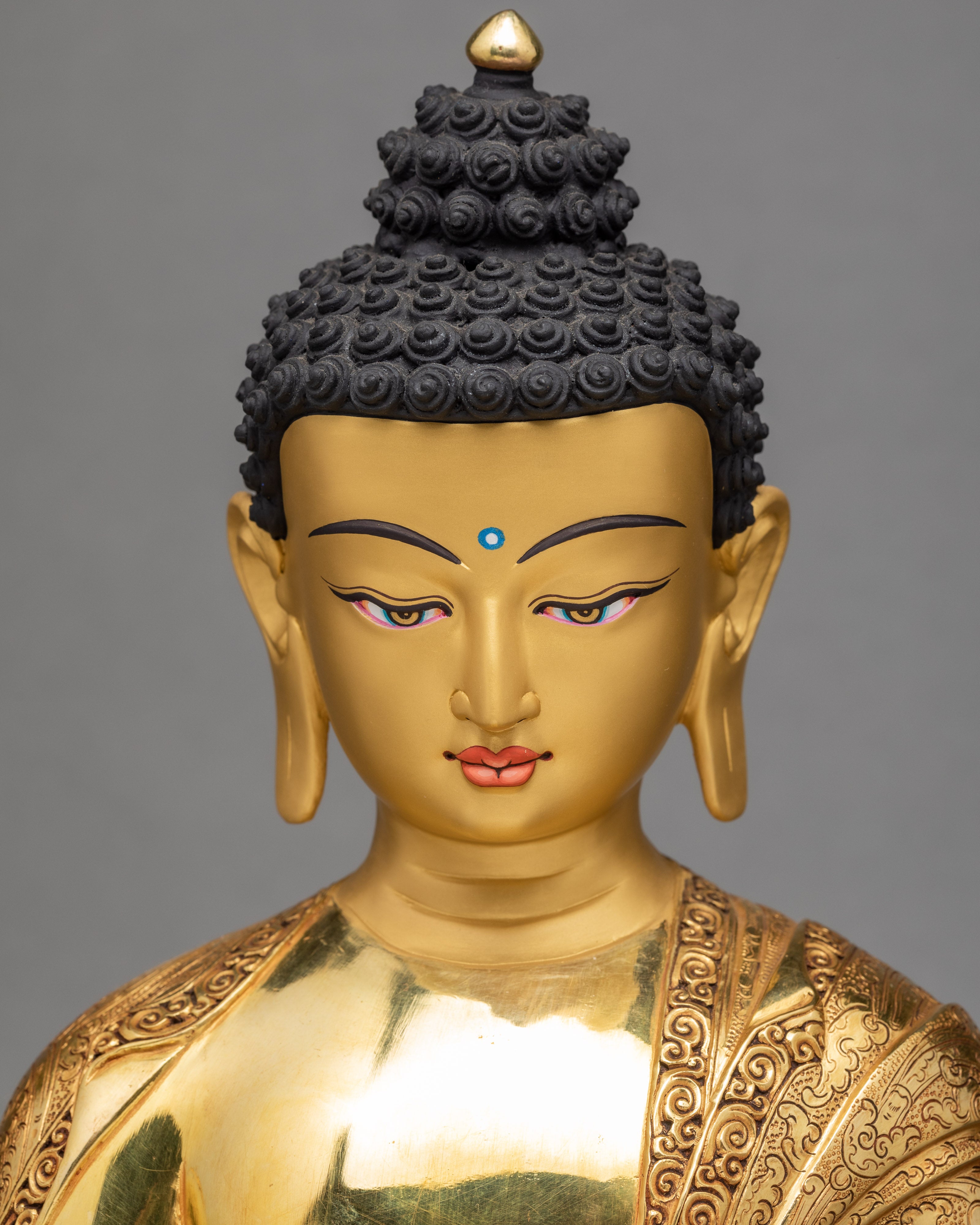 Shakyamuni Buddha | Gold Plated Gautam Buddha Statue