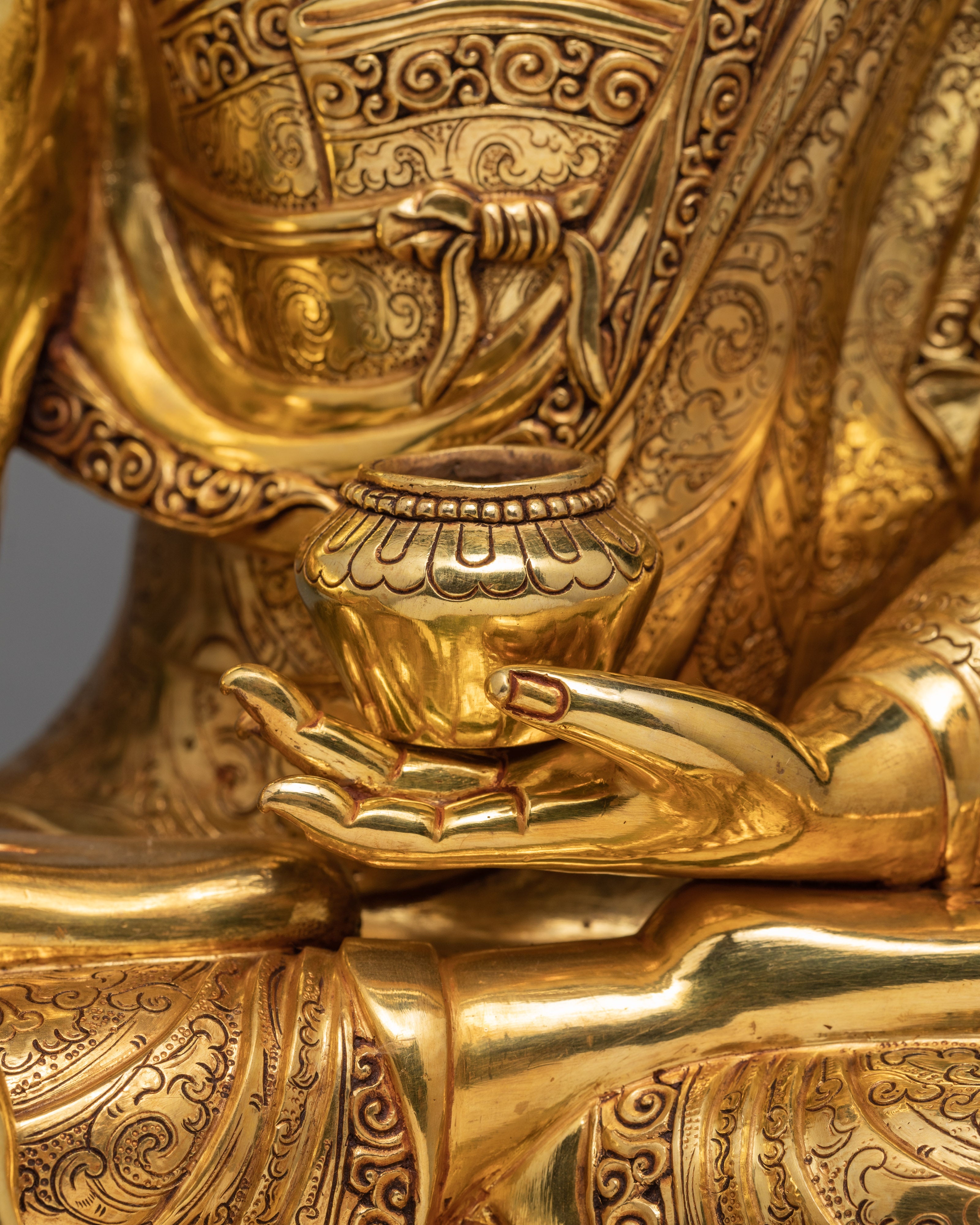 Shakyamuni Buddha | Gold Plated Gautam Buddha Statue
