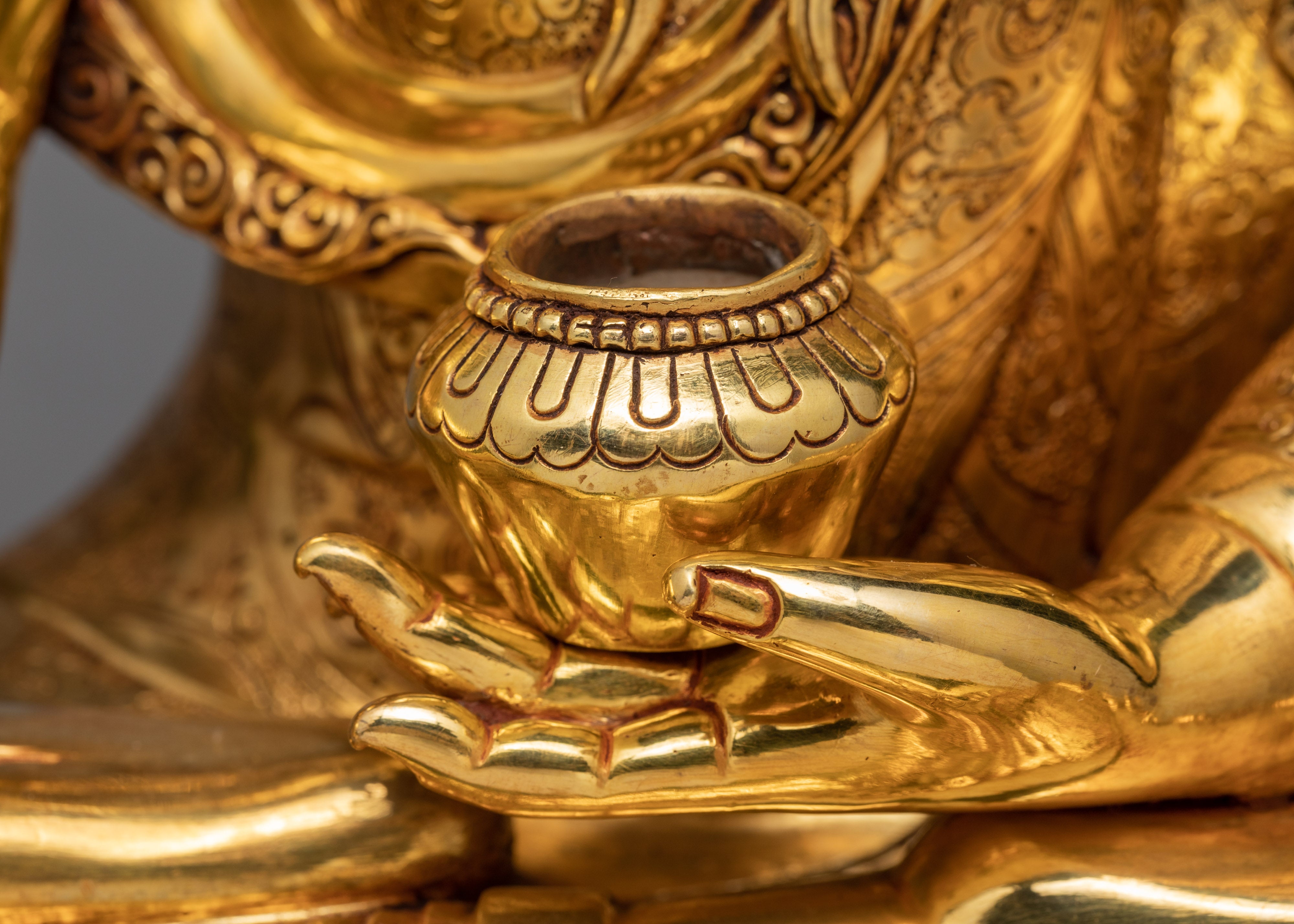 Shakyamuni Buddha | Gold Plated Gautam Buddha Statue