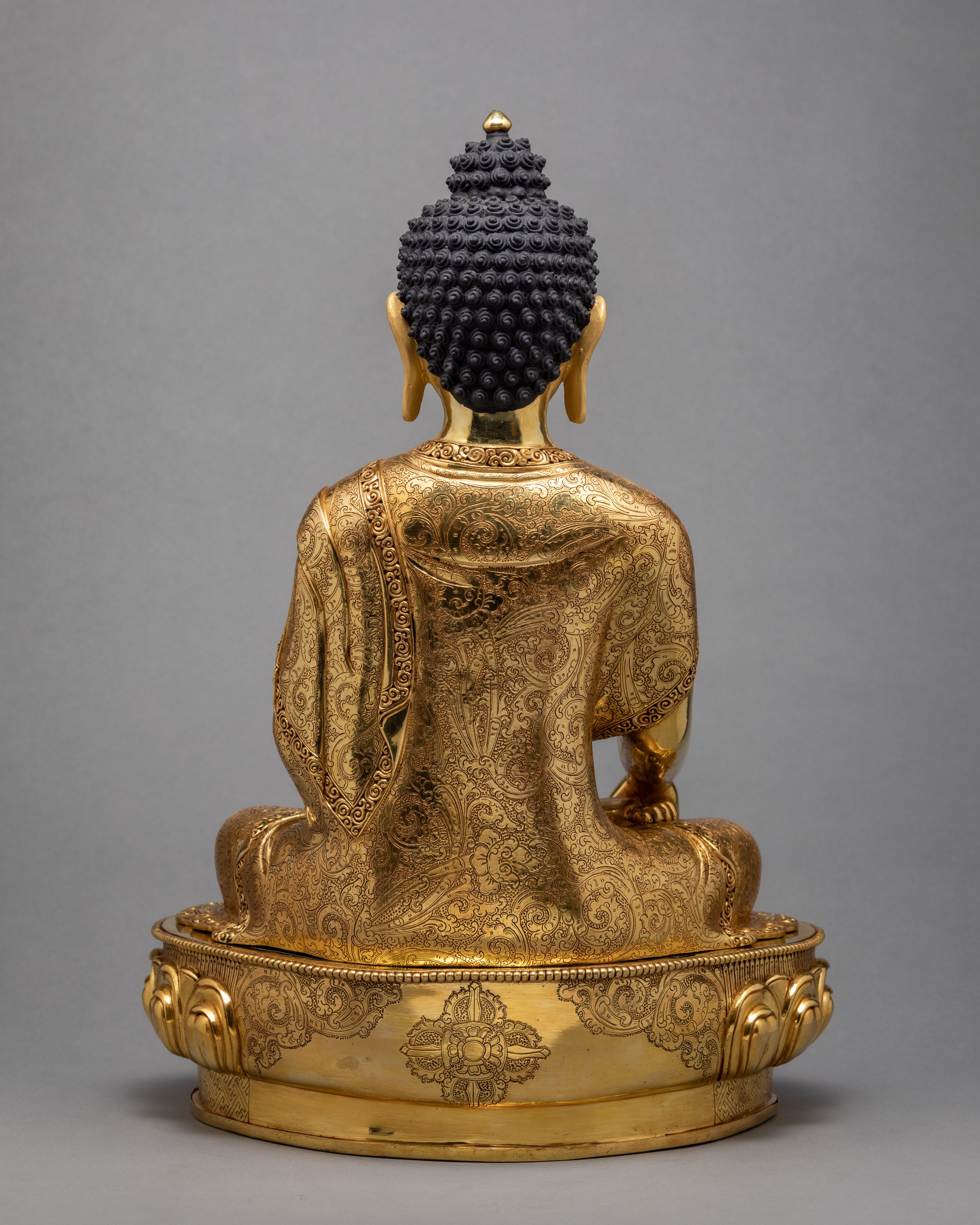 Shakyamuni Buddha | Gold Plated Gautam Buddha Statue