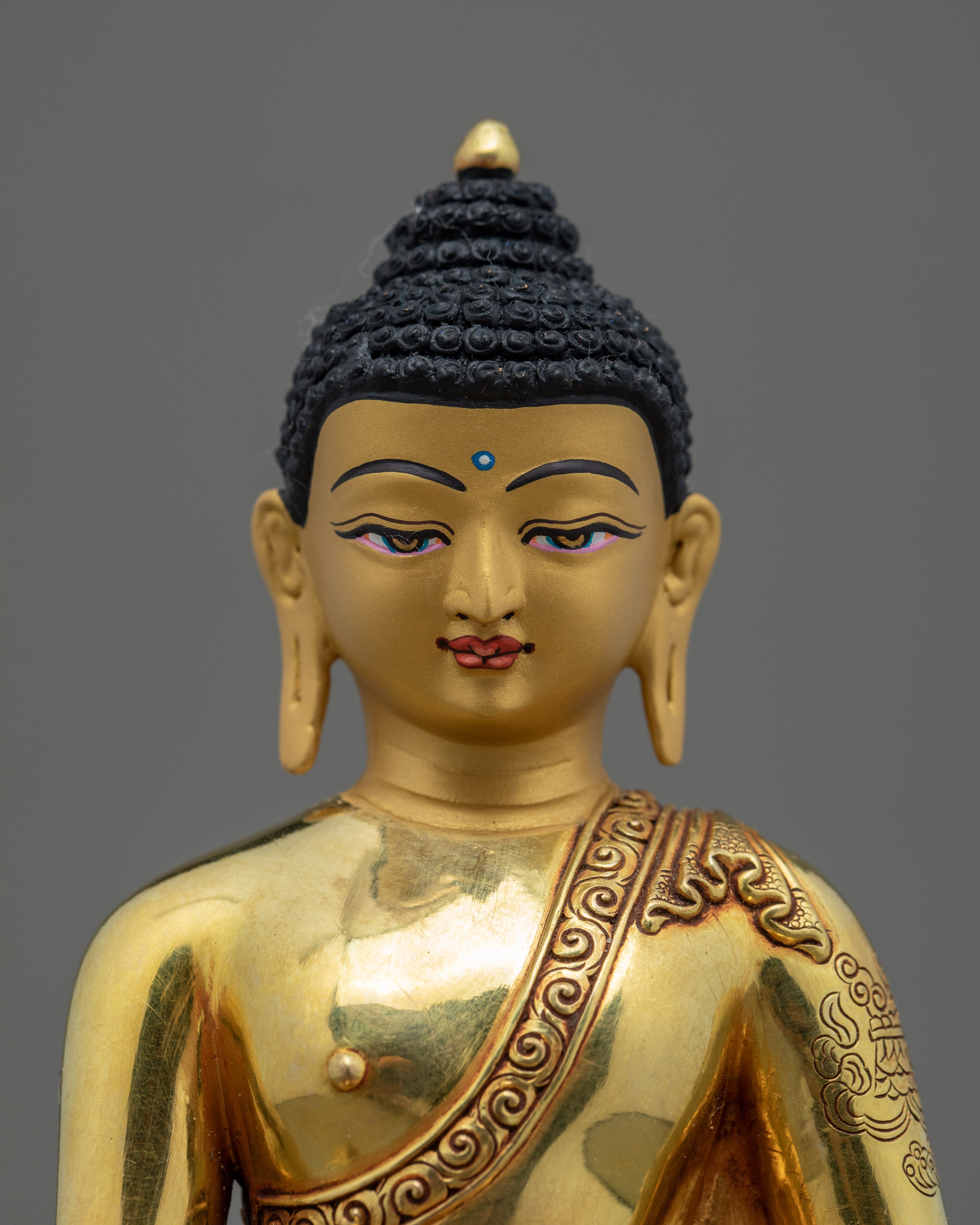 Namo Shakyamuni Buddha Sculpture | Tibetan Buddhist Art