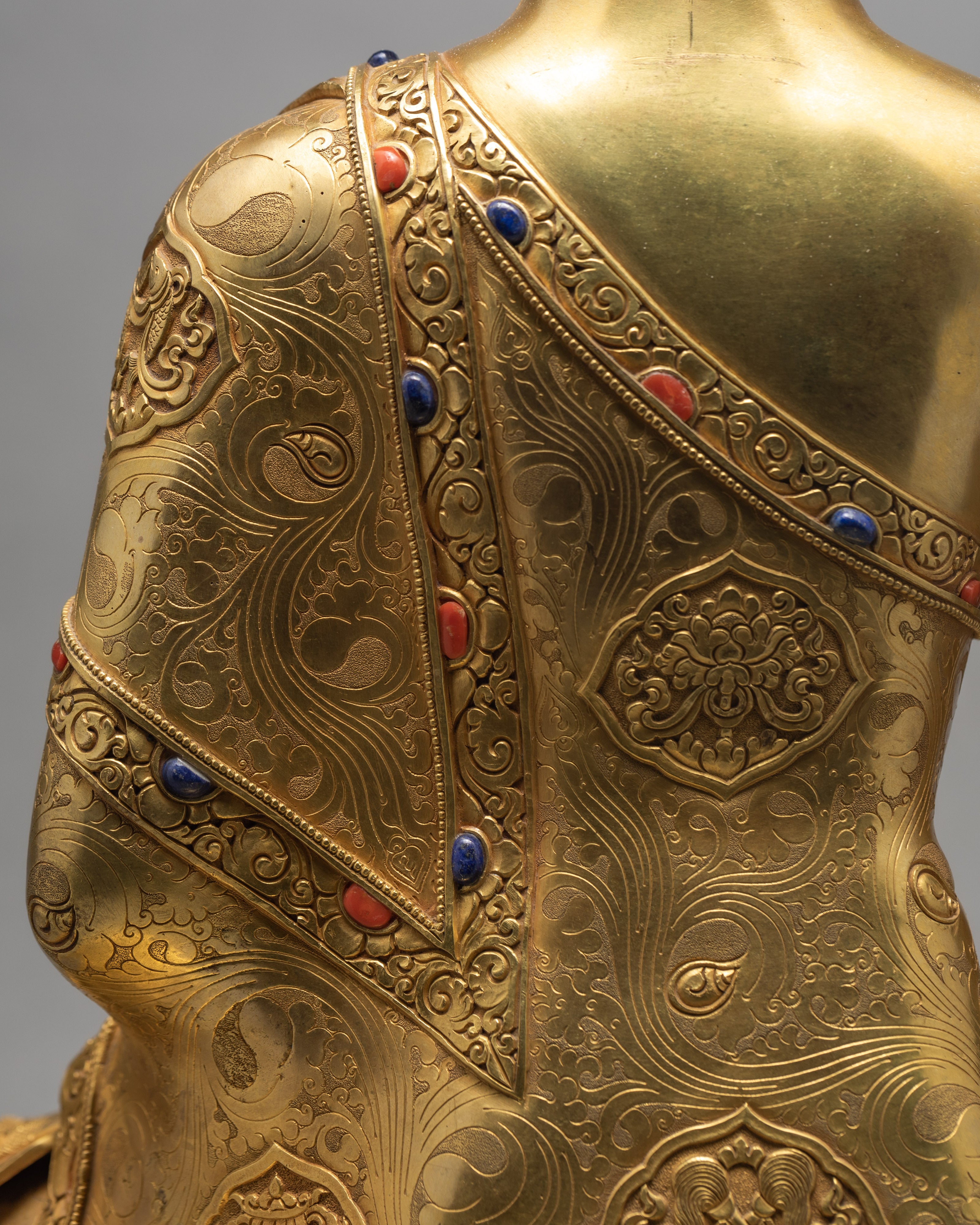 Shakyamuni Buddha Statue | 24k Gold Plated | Handmade Arts