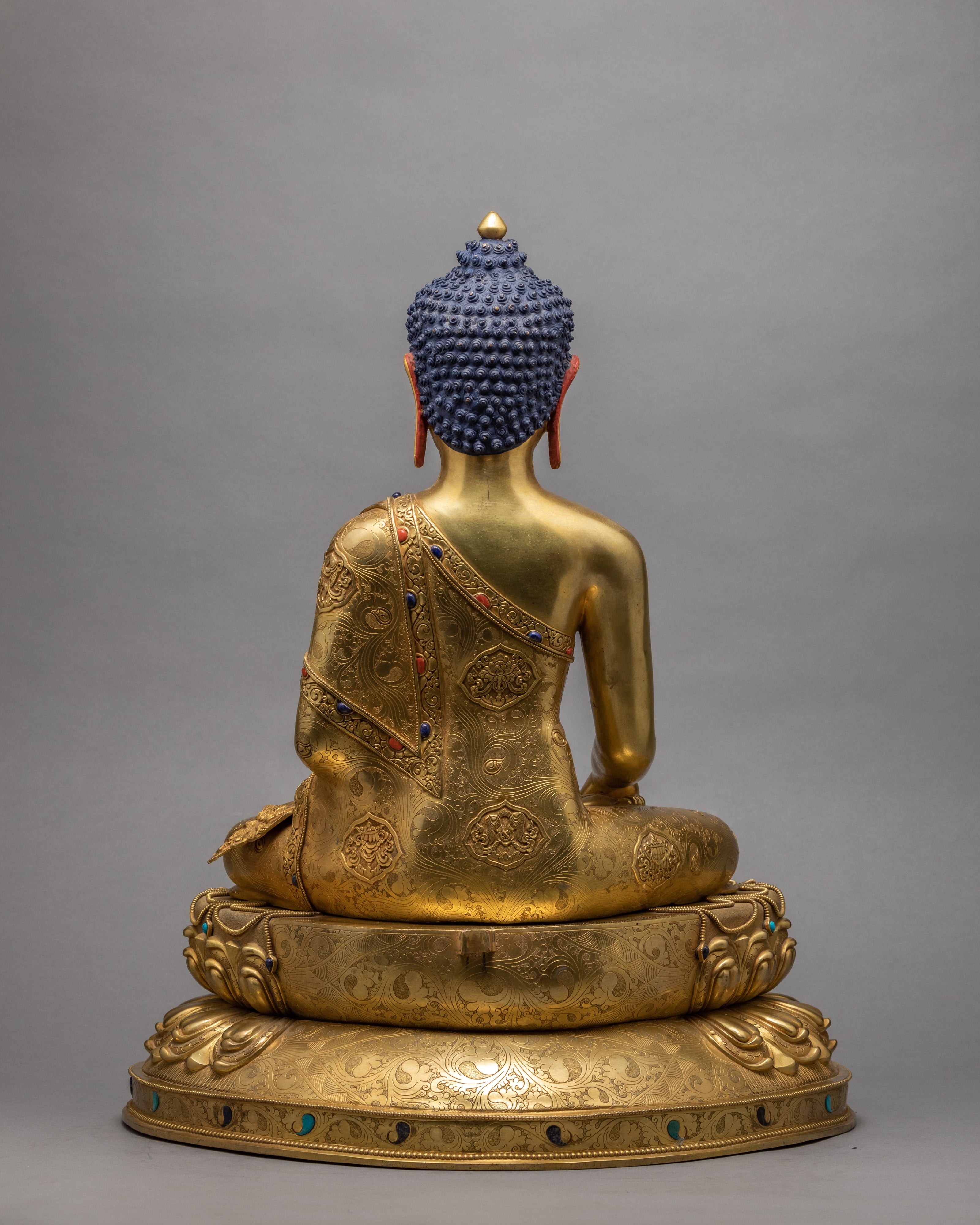 Shakyamuni Buddha Statue | 24k Gold Plated | Handmade Arts